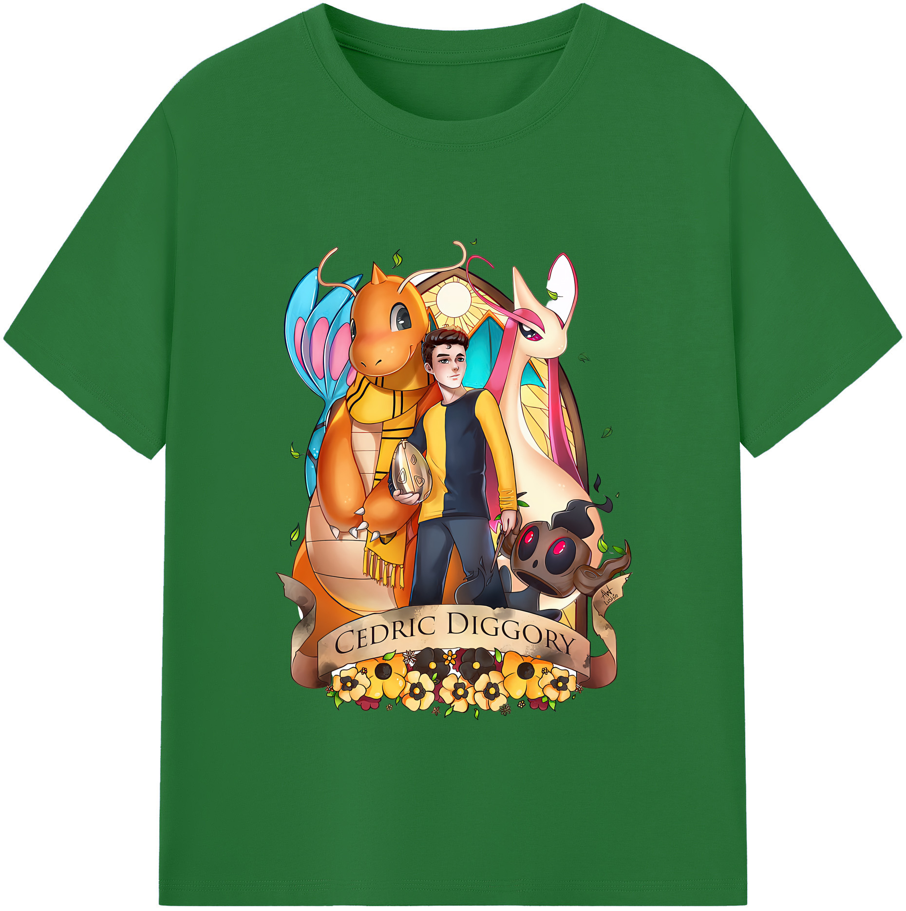 （画像用） Harry Potter ハリー・ポッターシリーズ 綿100％半袖Tシャツ（フロントプリント）