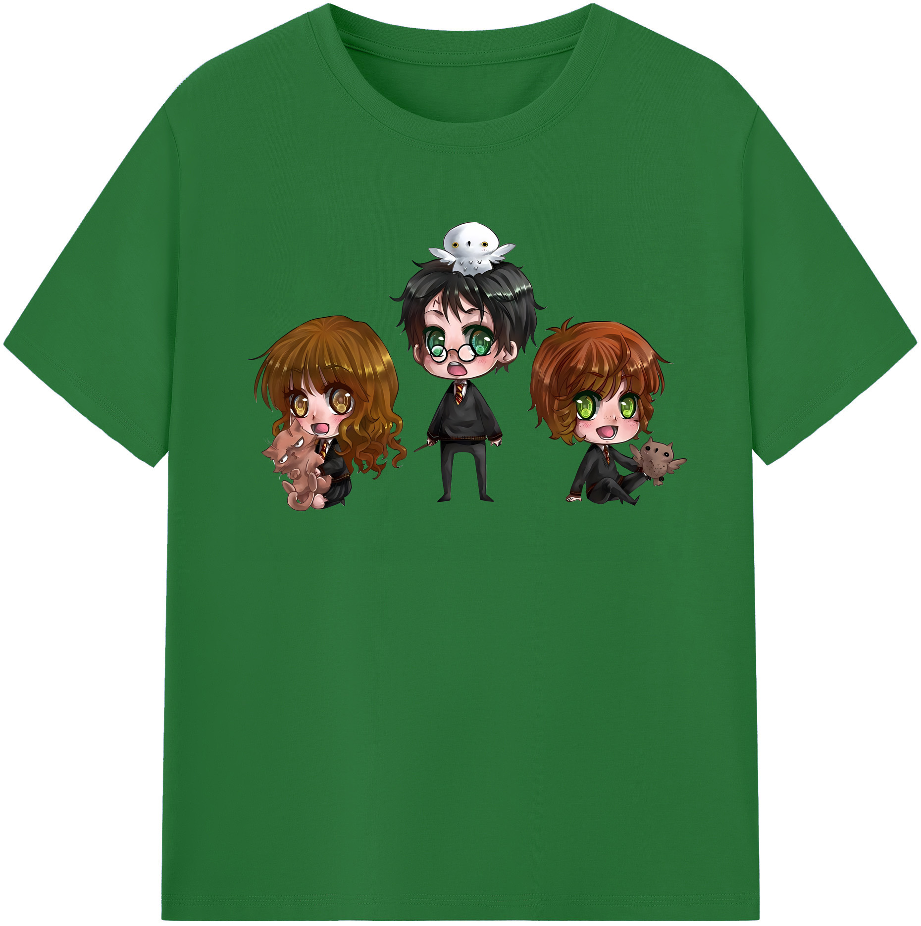 （画像用） Harry Potter ハリー・ポッターシリーズ 綿100％半袖Tシャツ（フロントプリント）