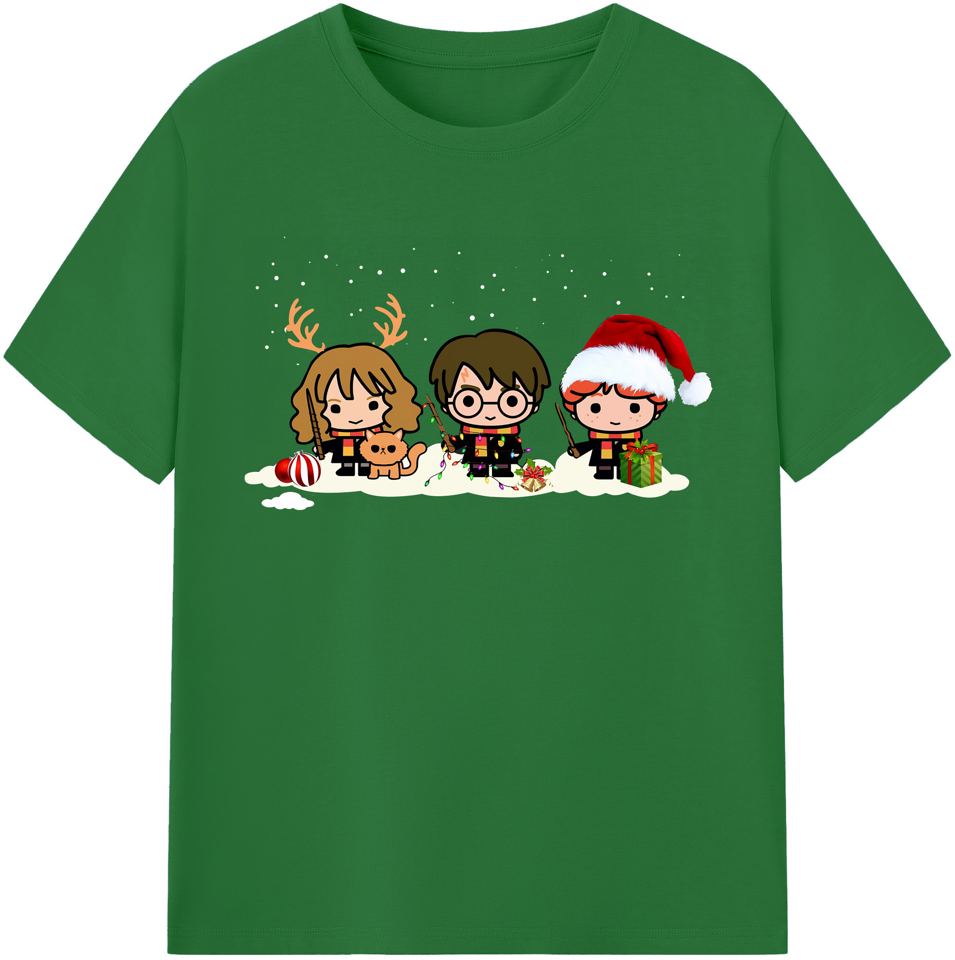（画像用） Harry Potter ハリー・ポッターシリーズ 綿100％半袖Tシャツ（フロントプリント）