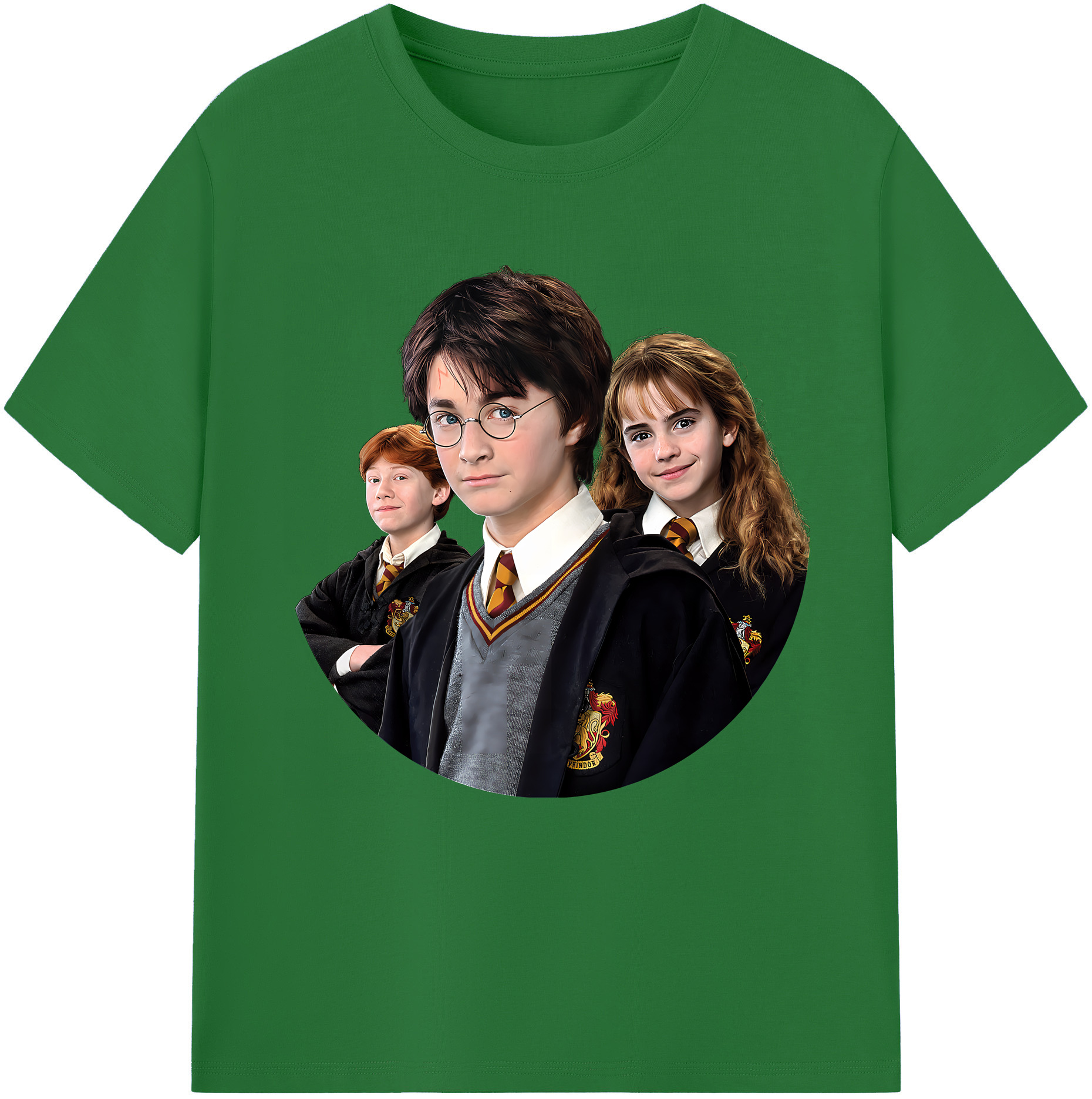 （画像用） Harry Potter ハリー・ポッターシリーズ 綿100％半袖Tシャツ（フロントプリント）