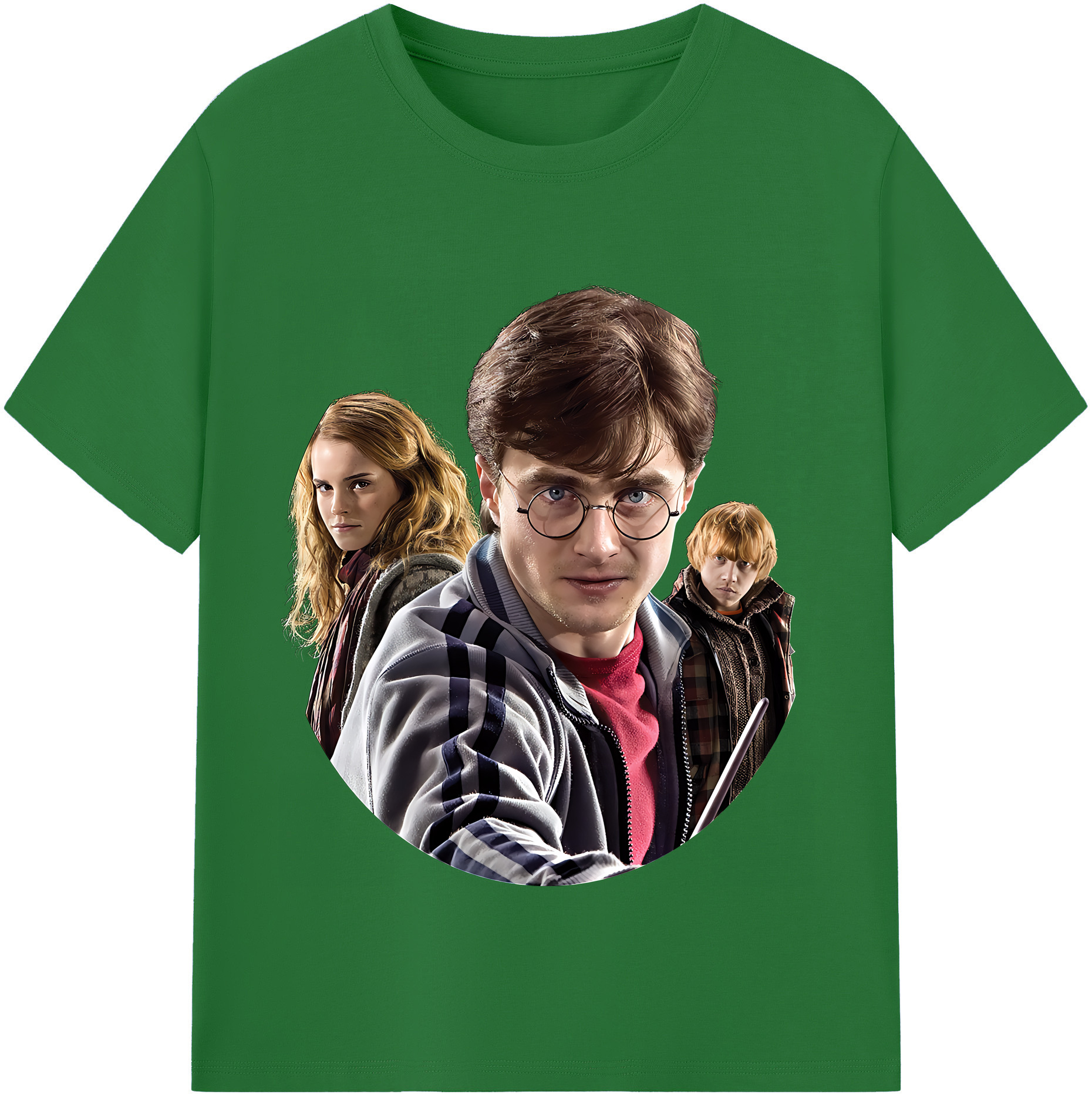 （画像用） Harry Potter ハリー・ポッターシリーズ 綿100％半袖Tシャツ（フロントプリント）