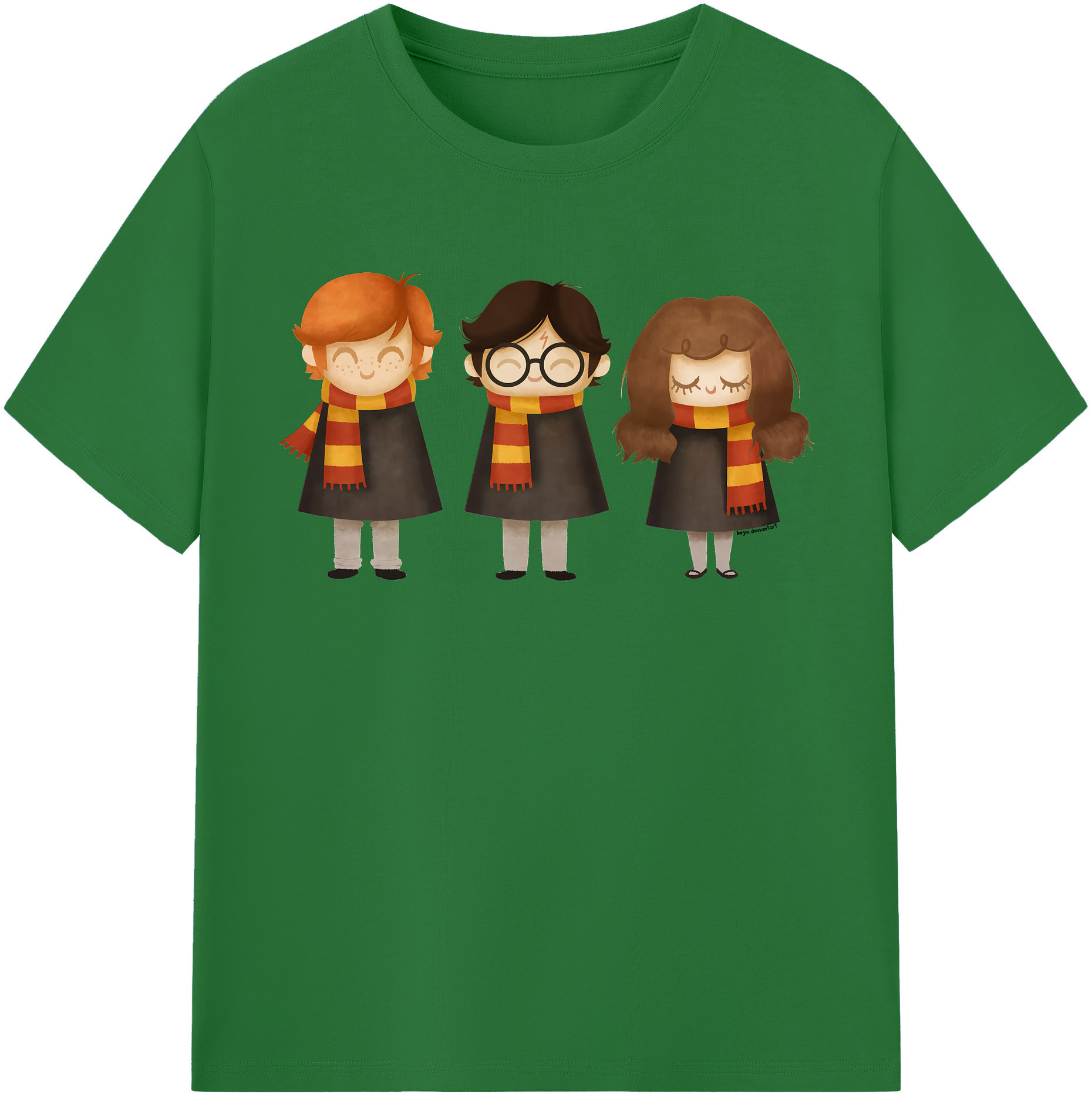 （画像用） Harry Potter ハリー・ポッターシリーズ 綿100％半袖Tシャツ（フロントプリント）