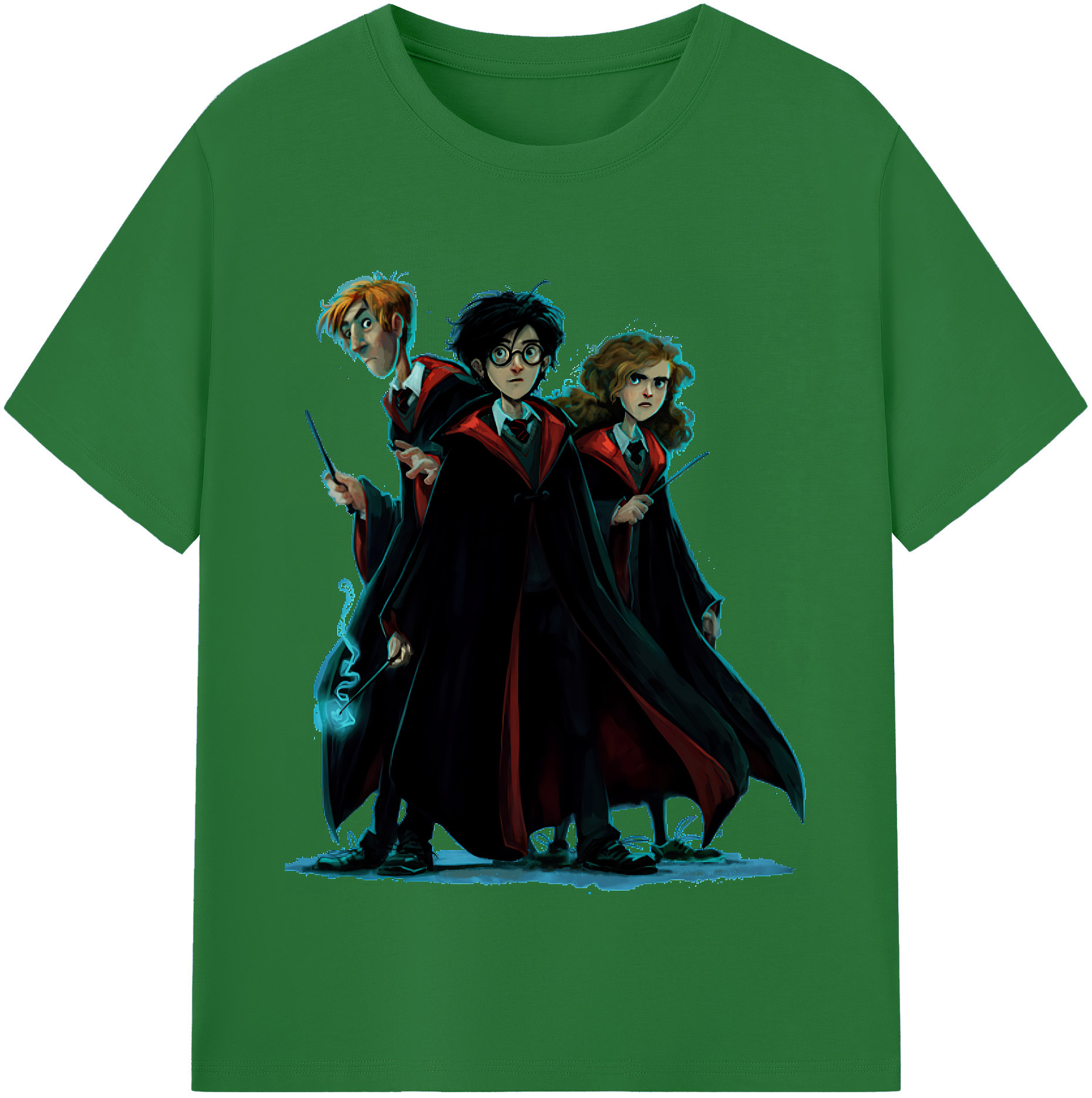 （画像用） Harry Potter ハリー・ポッターシリーズ 綿100％半袖Tシャツ（フロントプリント）