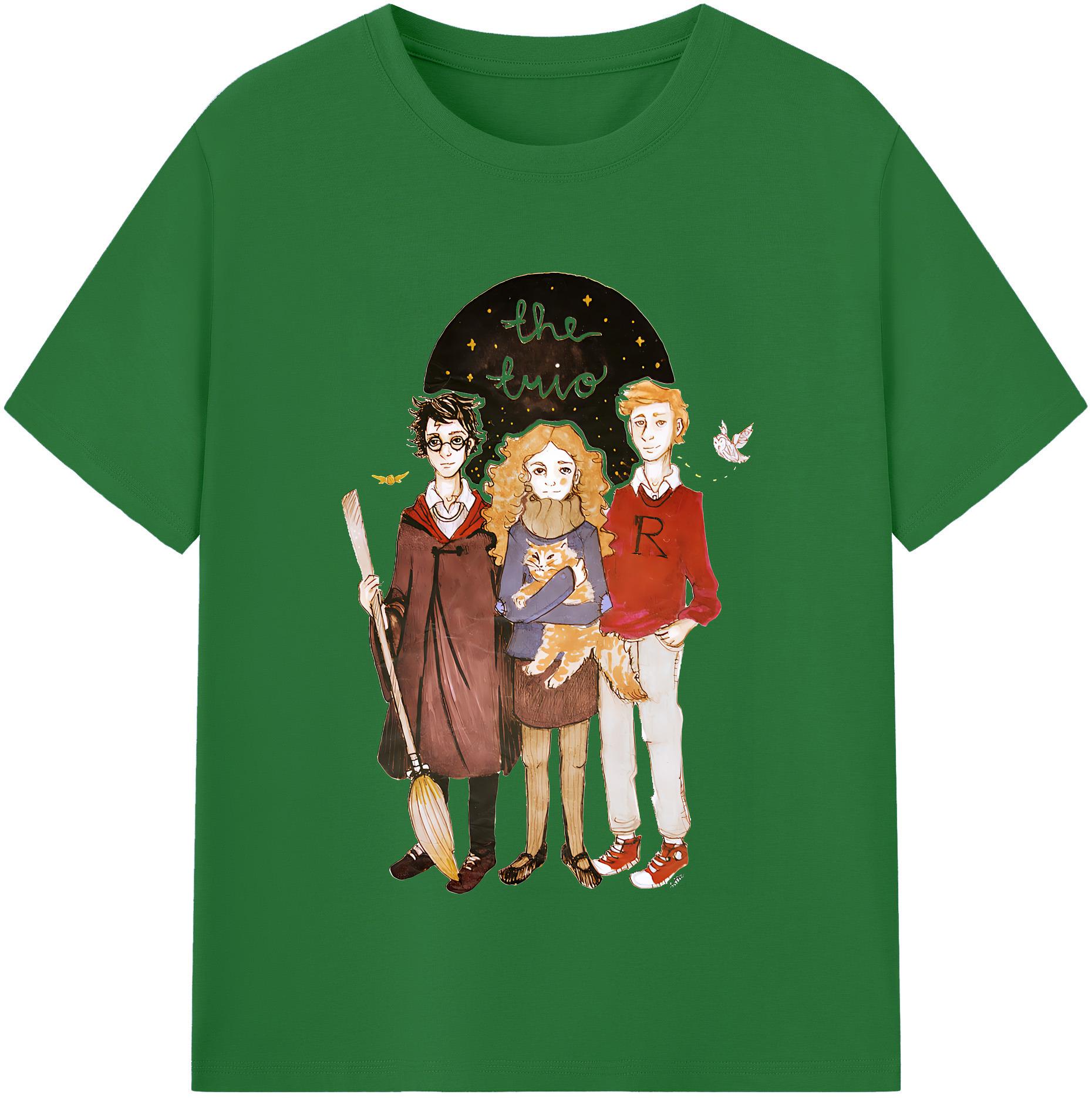 （画像用） Harry Potter ハリー・ポッターシリーズ 綿100％半袖Tシャツ（フロントプリント）