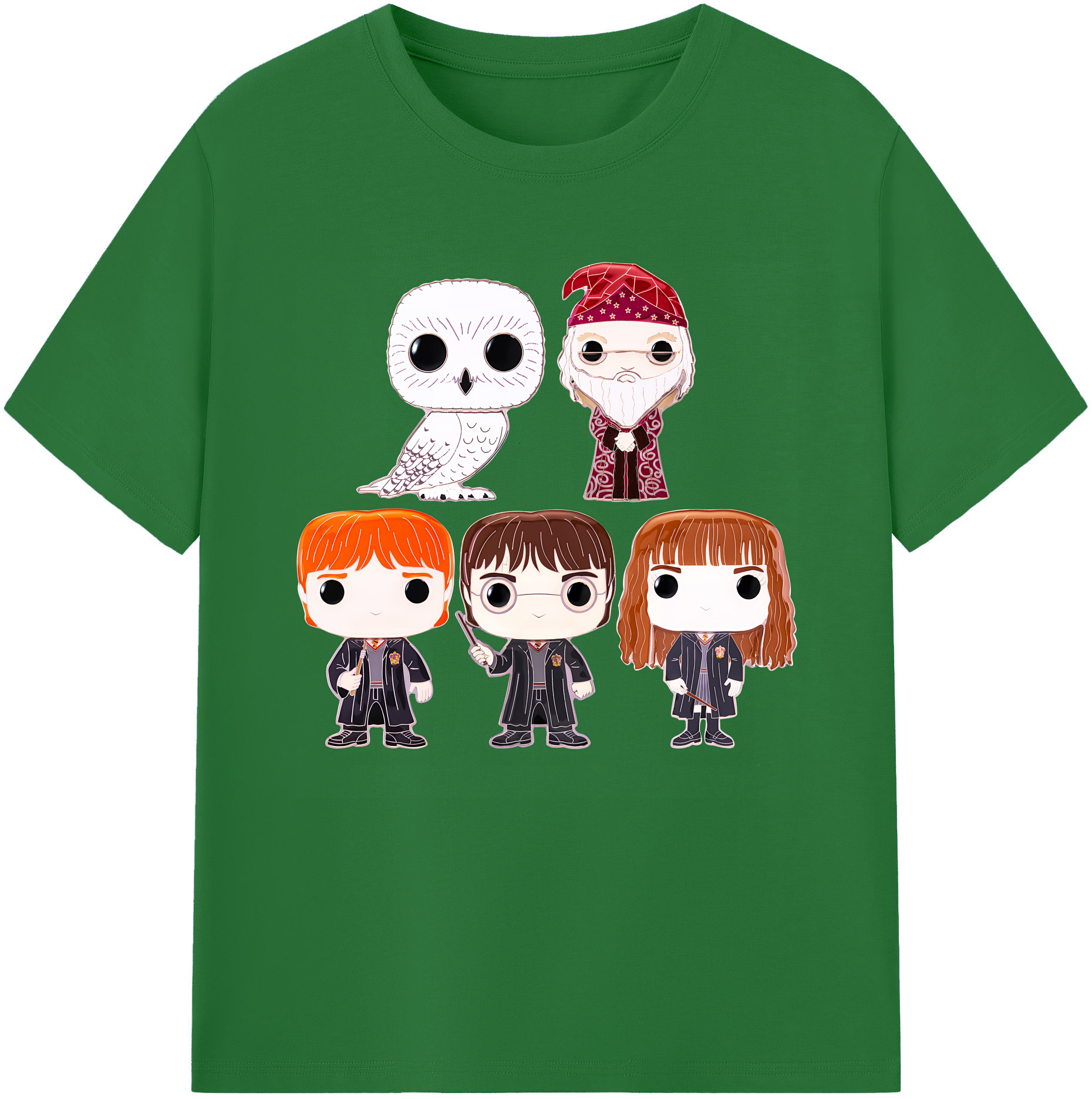 （画像用） Harry Potter ハリー・ポッターシリーズ 綿100％半袖Tシャツ（フロントプリント）