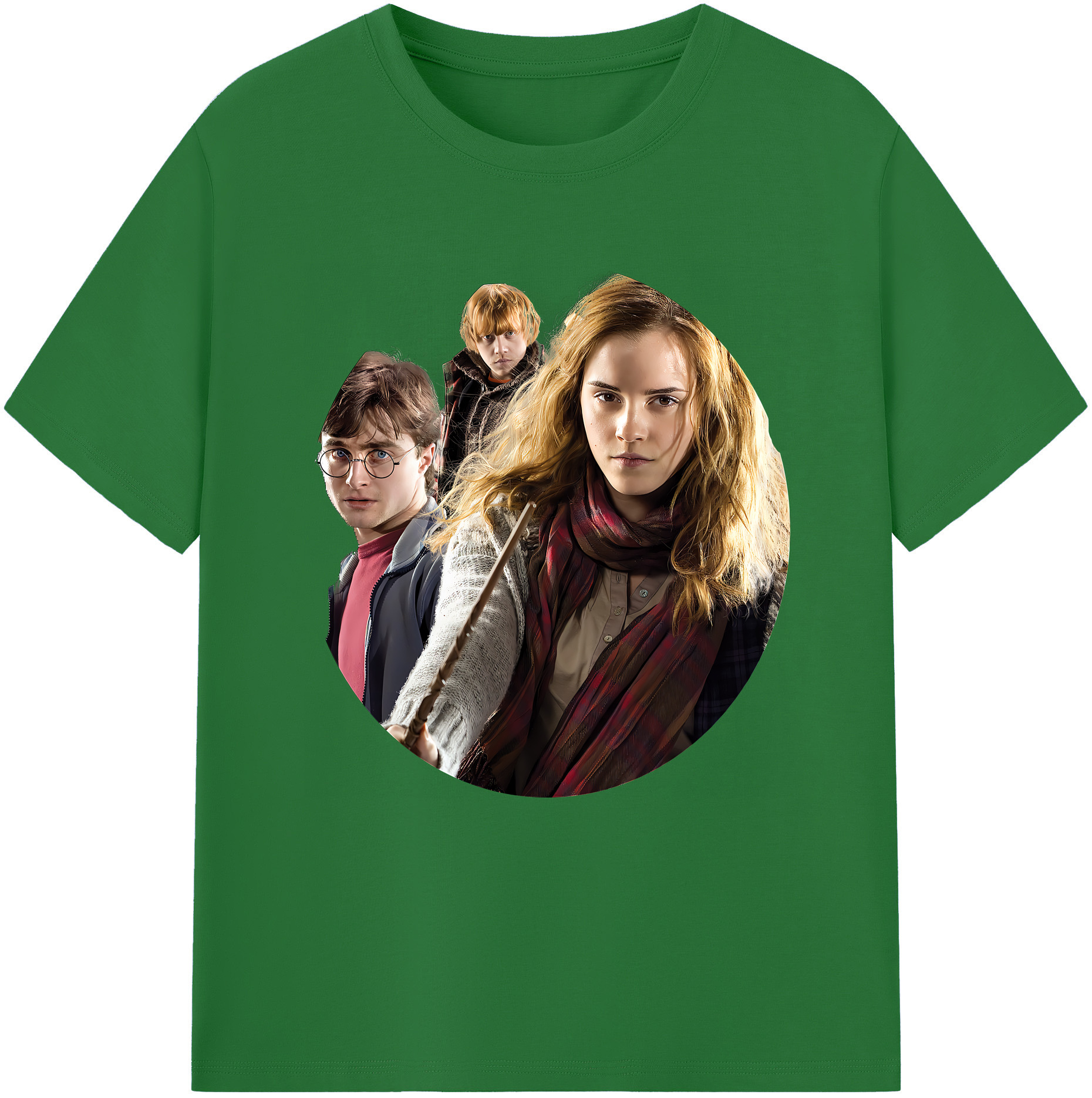 （画像用） Harry Potter ハリー・ポッターシリーズ 綿100％半袖Tシャツ（フロントプリント）