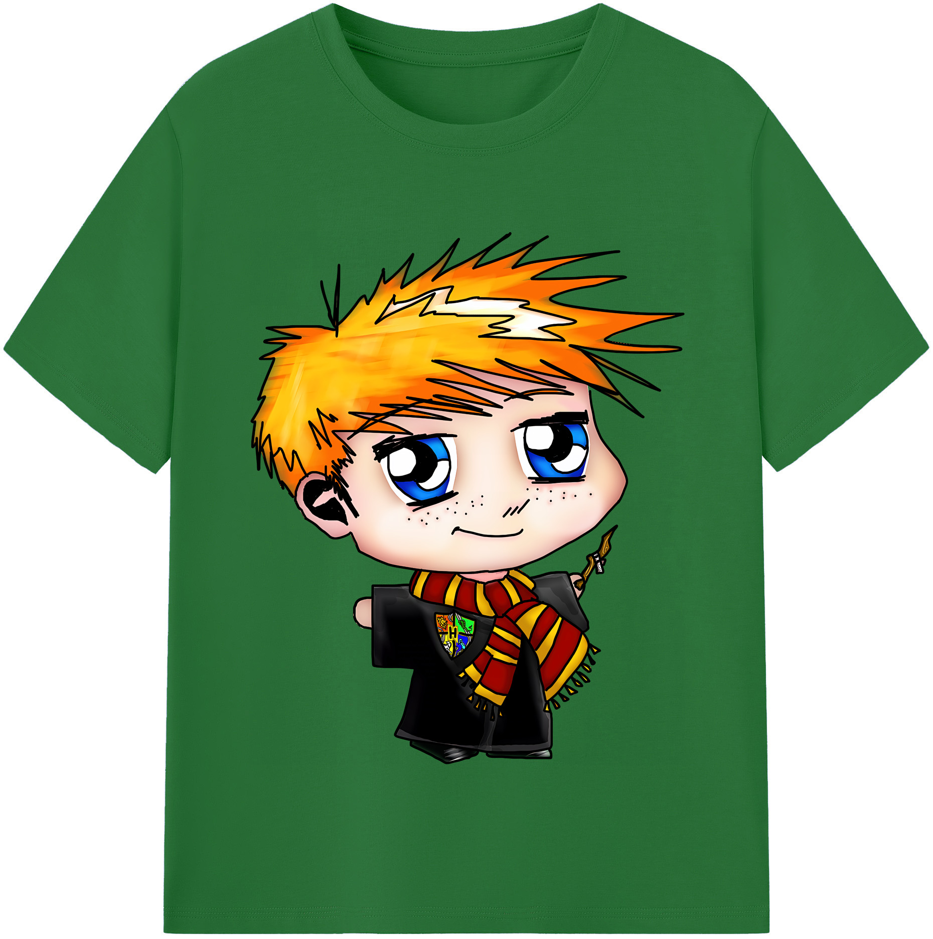 （画像用） Harry Potter ハリー・ポッターシリーズ 綿100％半袖Tシャツ（フロントプリント）