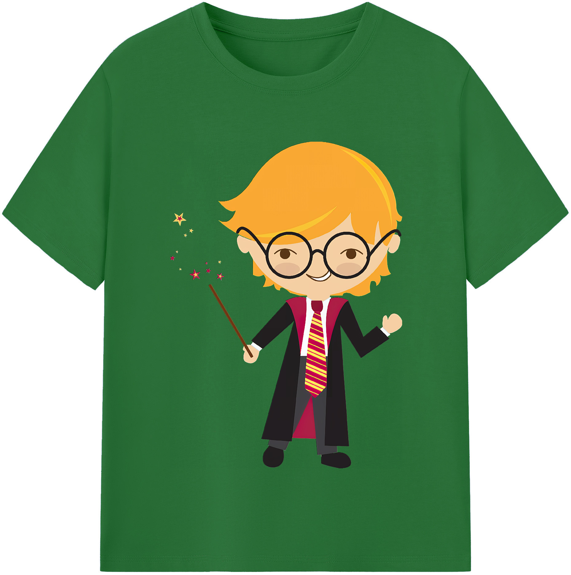 （画像用） Harry Potter ハリー・ポッターシリーズ 綿100％半袖Tシャツ（フロントプリント）