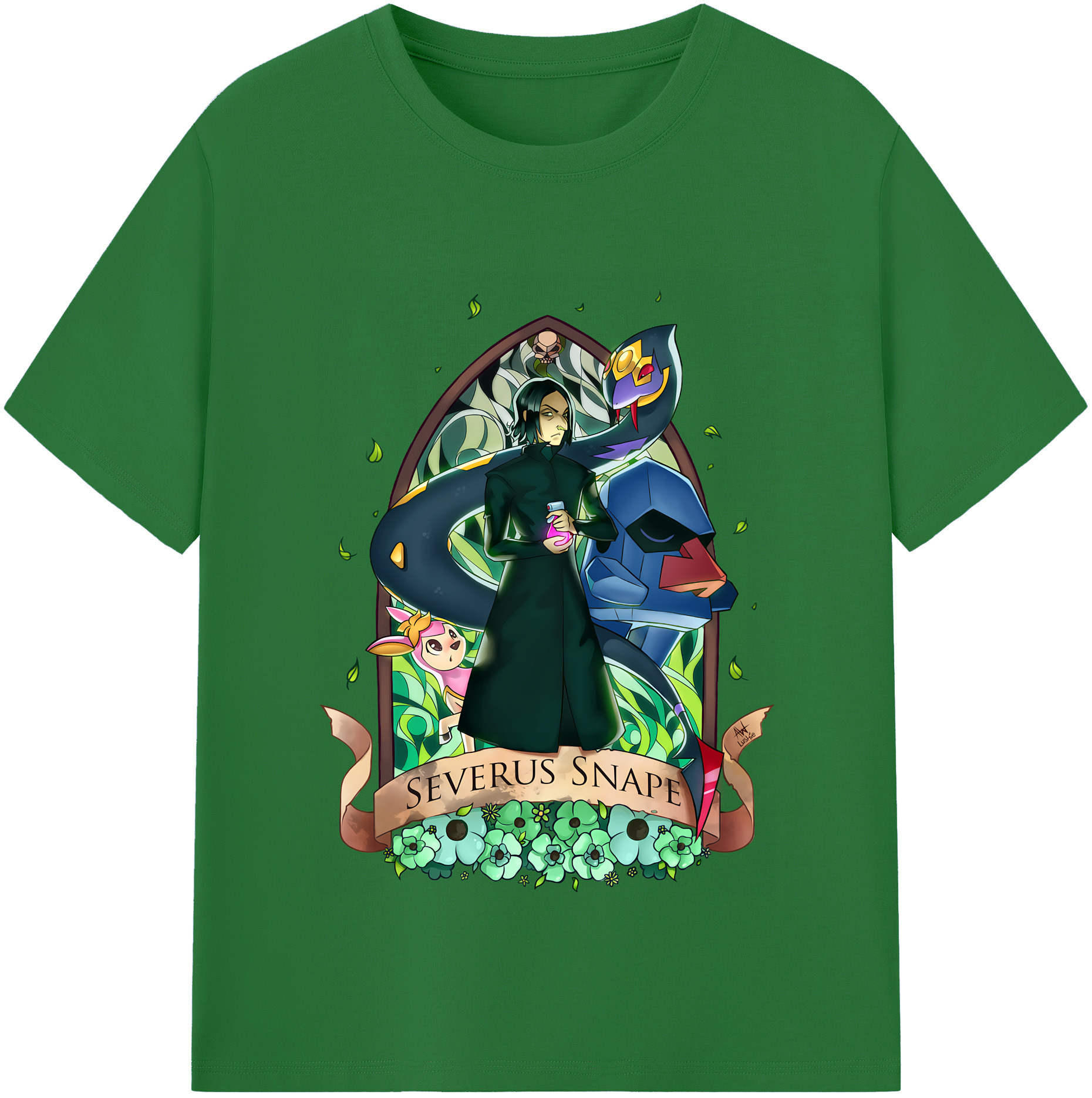 （画像用） Harry Potter ハリー・ポッターシリーズ 綿100％半袖Tシャツ（フロントプリント）