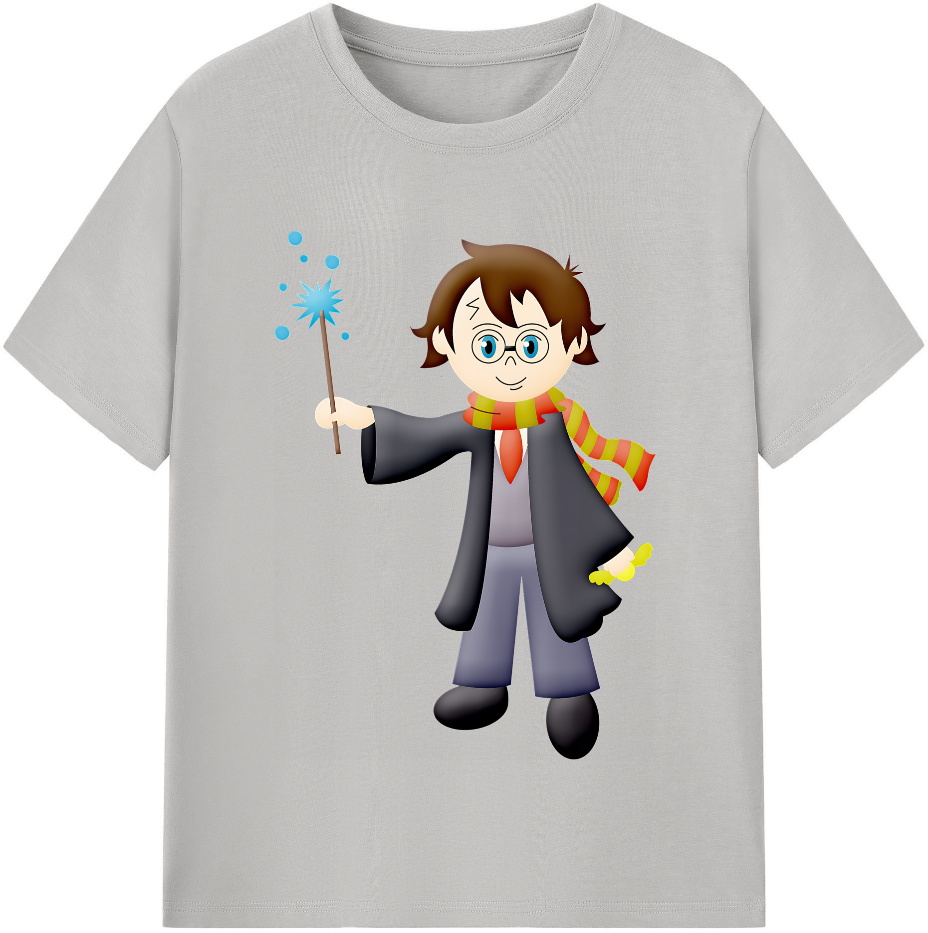 （画像用） Harry Potter ハリー・ポッターシリーズ 綿100％半袖Tシャツ（フロントプリント）