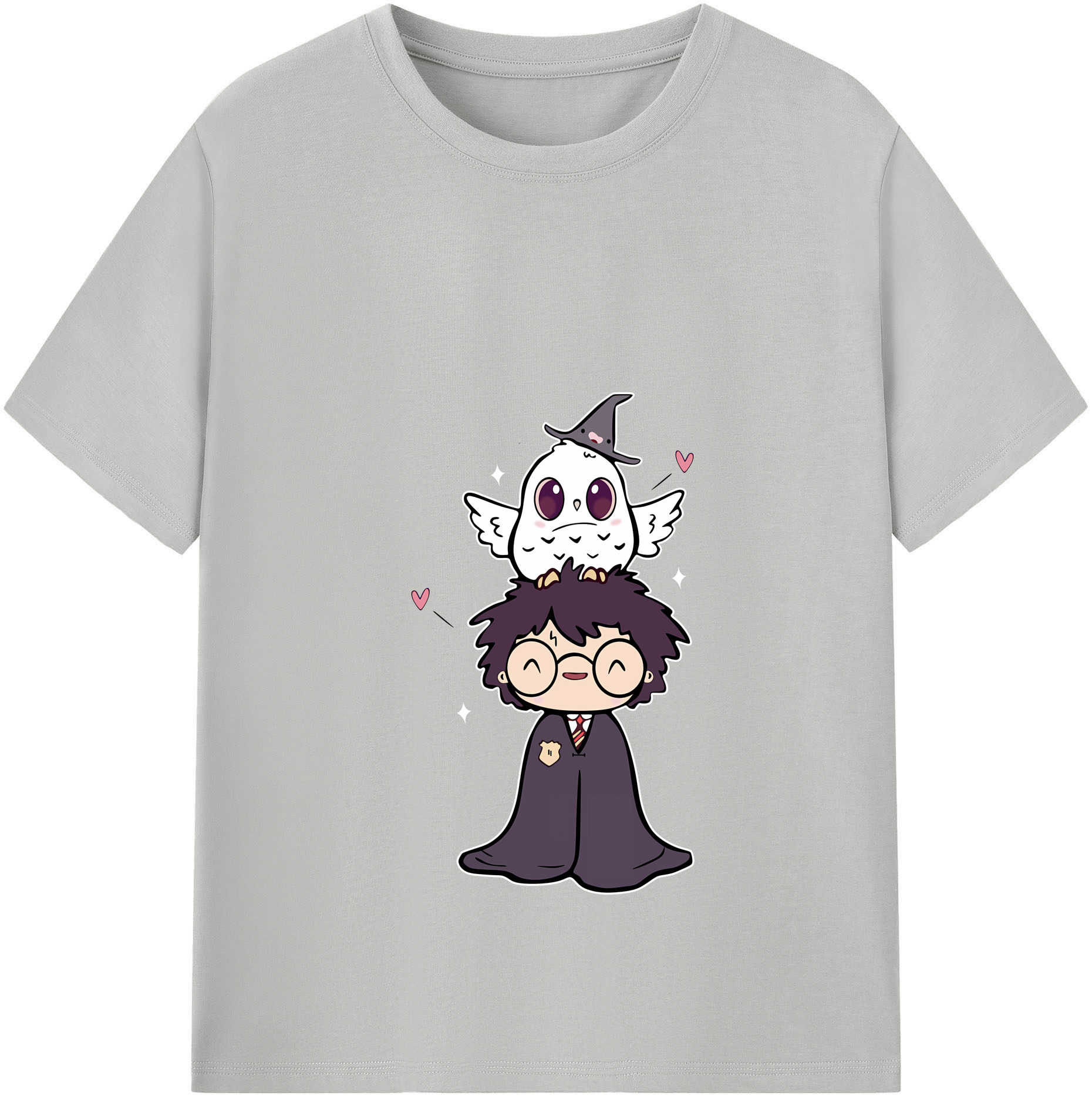 （画像用） Harry Potter ハリー・ポッターシリーズ 綿100％半袖Tシャツ（フロントプリント）