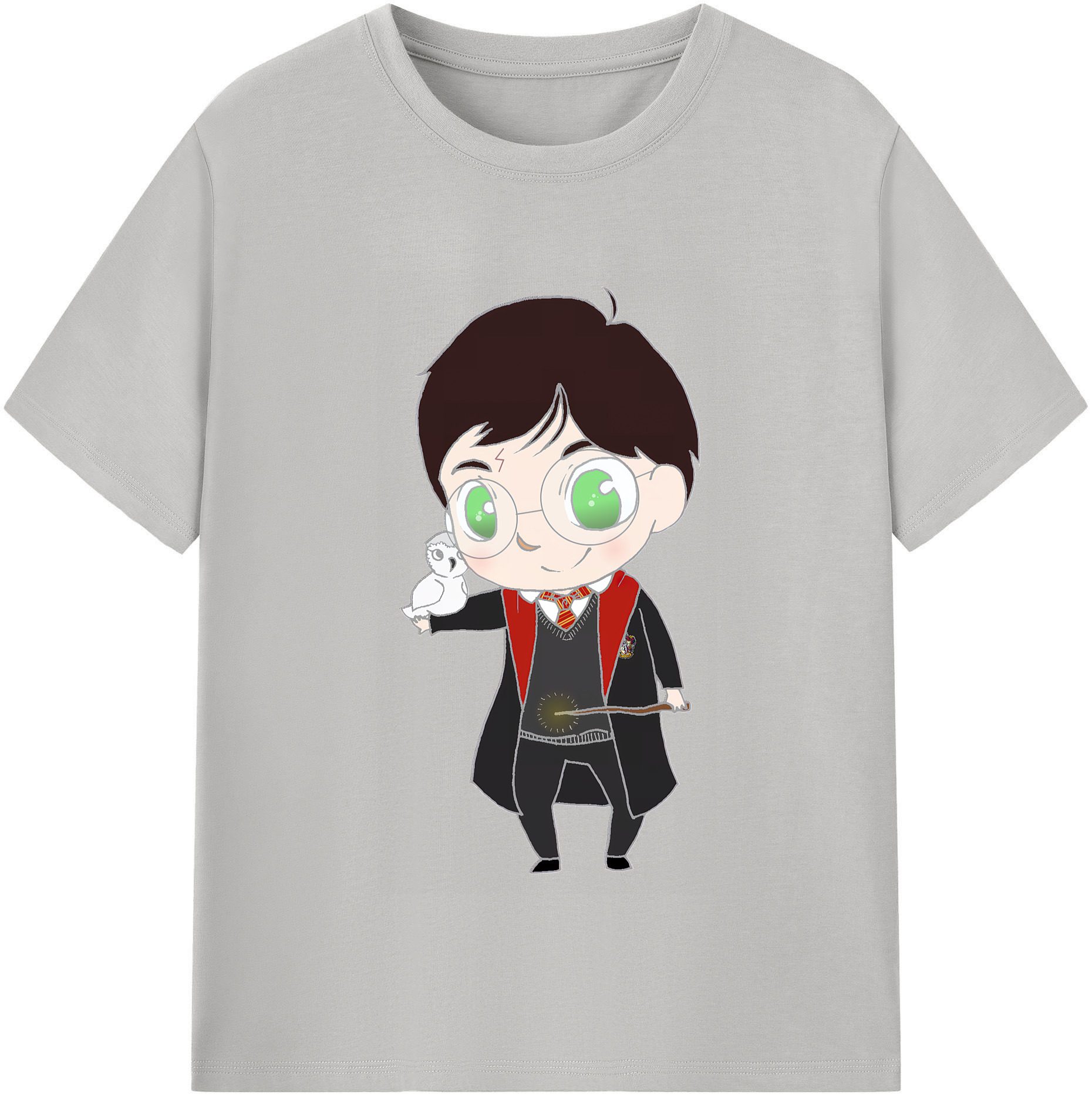 （画像用） Harry Potter ハリー・ポッターシリーズ 綿100％半袖Tシャツ（フロントプリント）