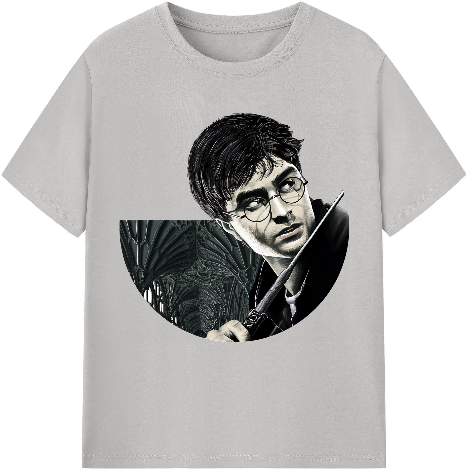（画像用） Harry Potter ハリー・ポッターシリーズ 綿100％半袖Tシャツ（フロントプリント）