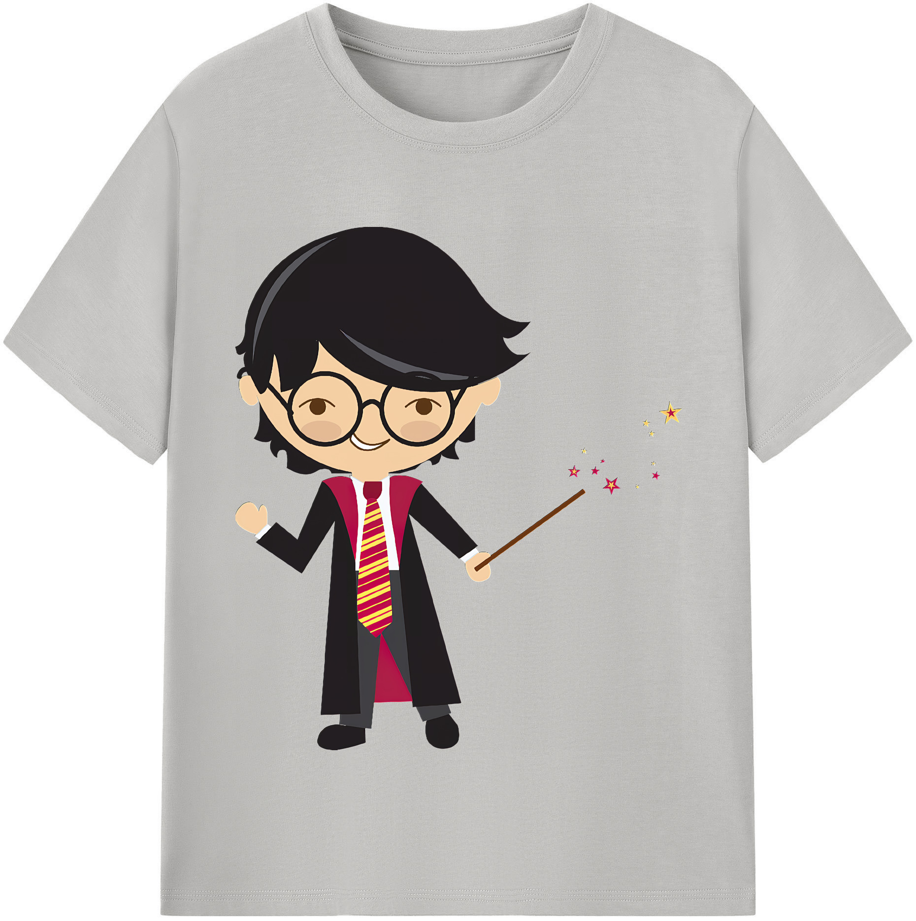 （画像用） Harry Potter ハリー・ポッターシリーズ 綿100％半袖Tシャツ（フロントプリント）