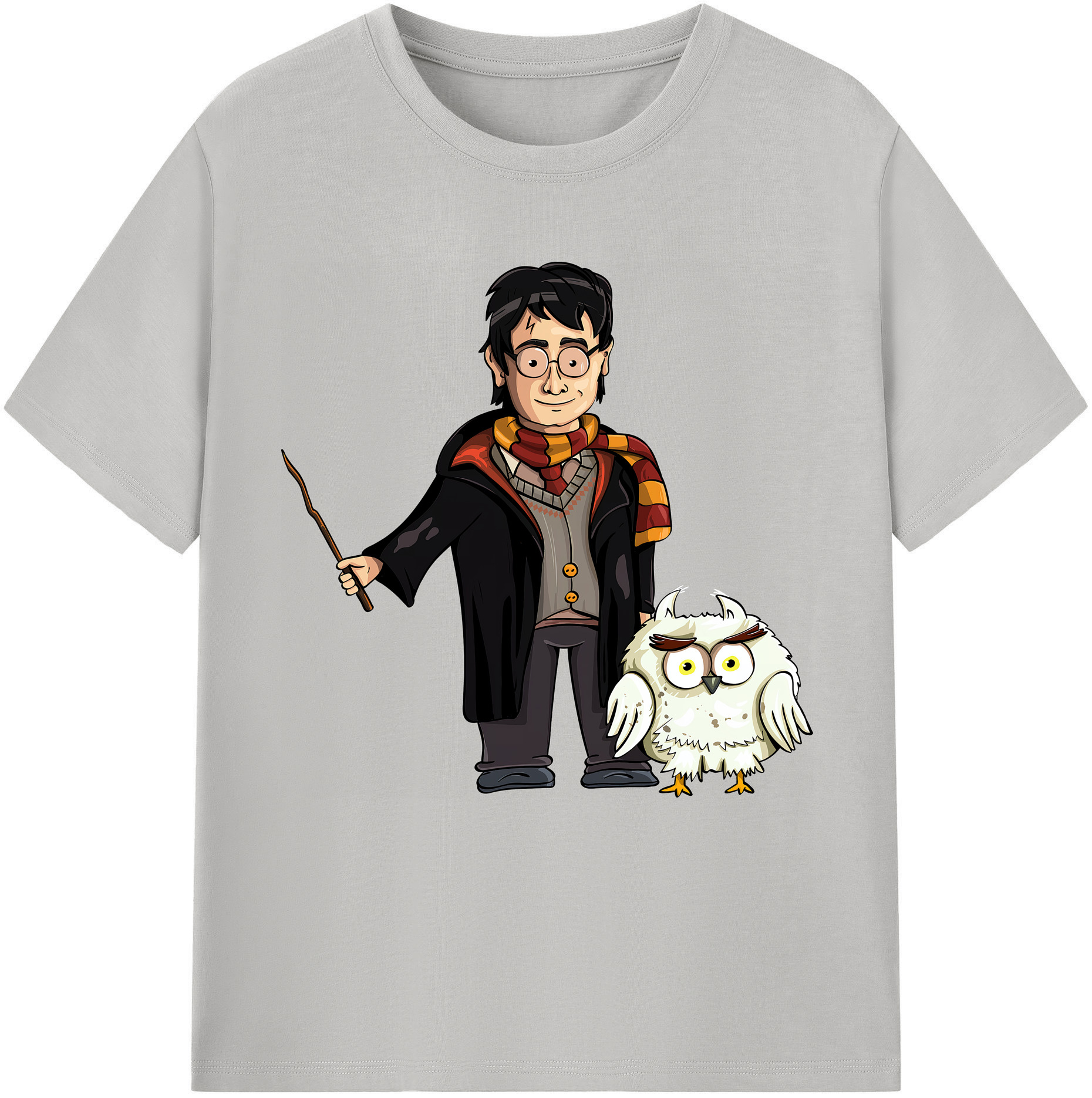 （画像用） Harry Potter ハリー・ポッターシリーズ 綿100％半袖Tシャツ（フロントプリント）