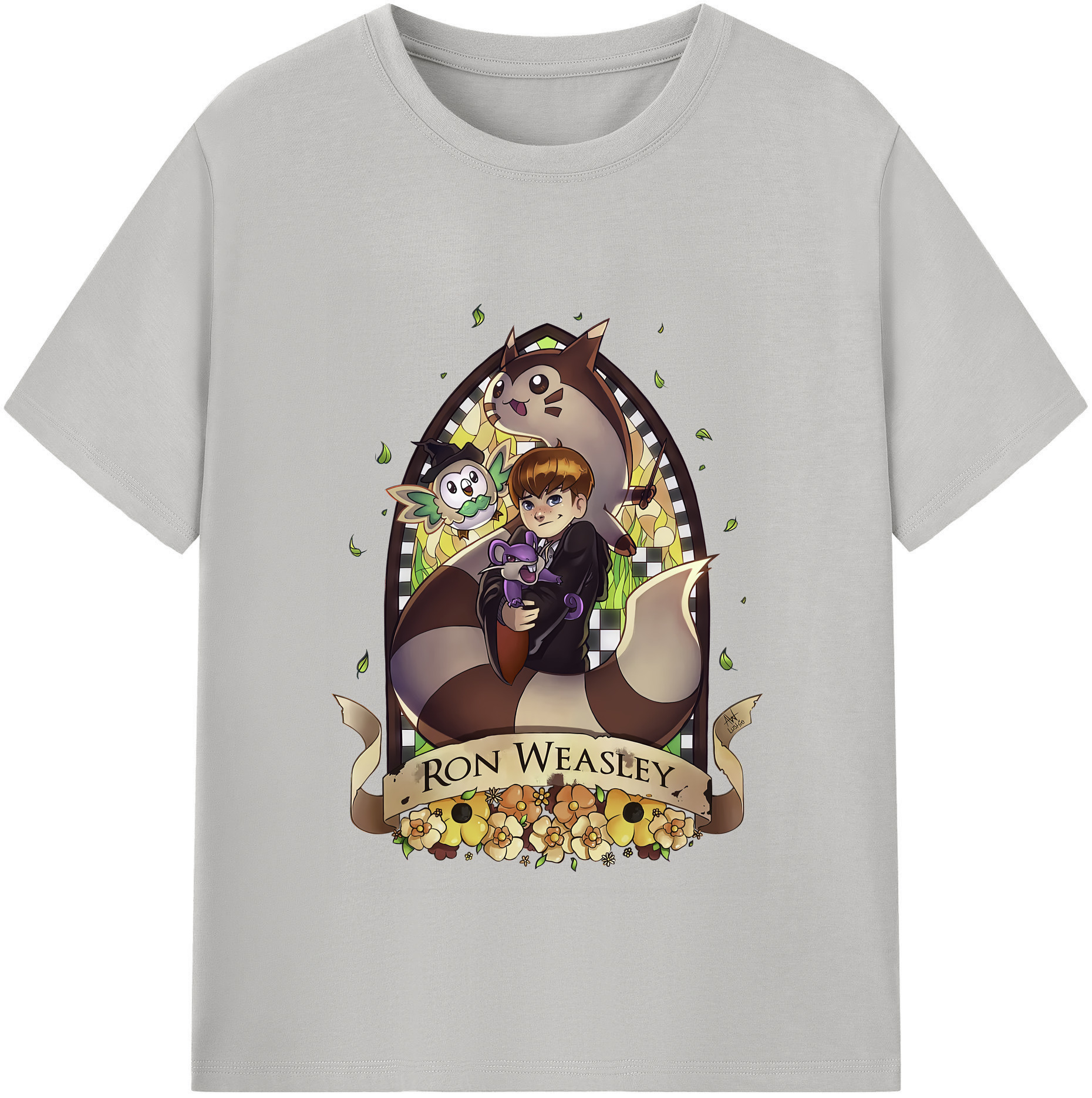 （画像用） Harry Potter ハリー・ポッターシリーズ 綿100％半袖Tシャツ（フロントプリント）