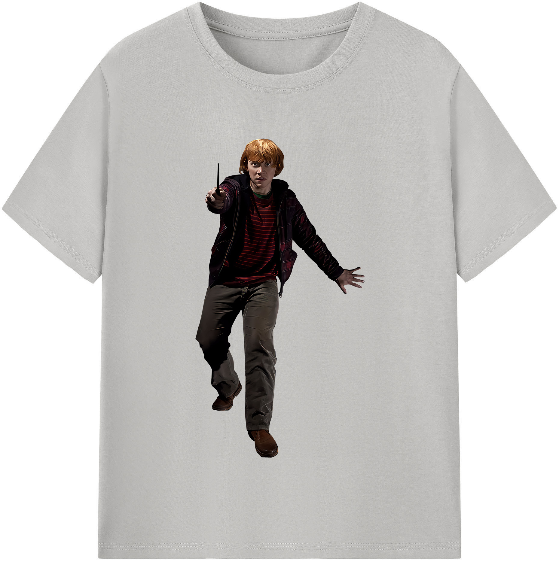 （画像用） Harry Potter ハリー・ポッターシリーズ 綿100％半袖Tシャツ（フロントプリント）