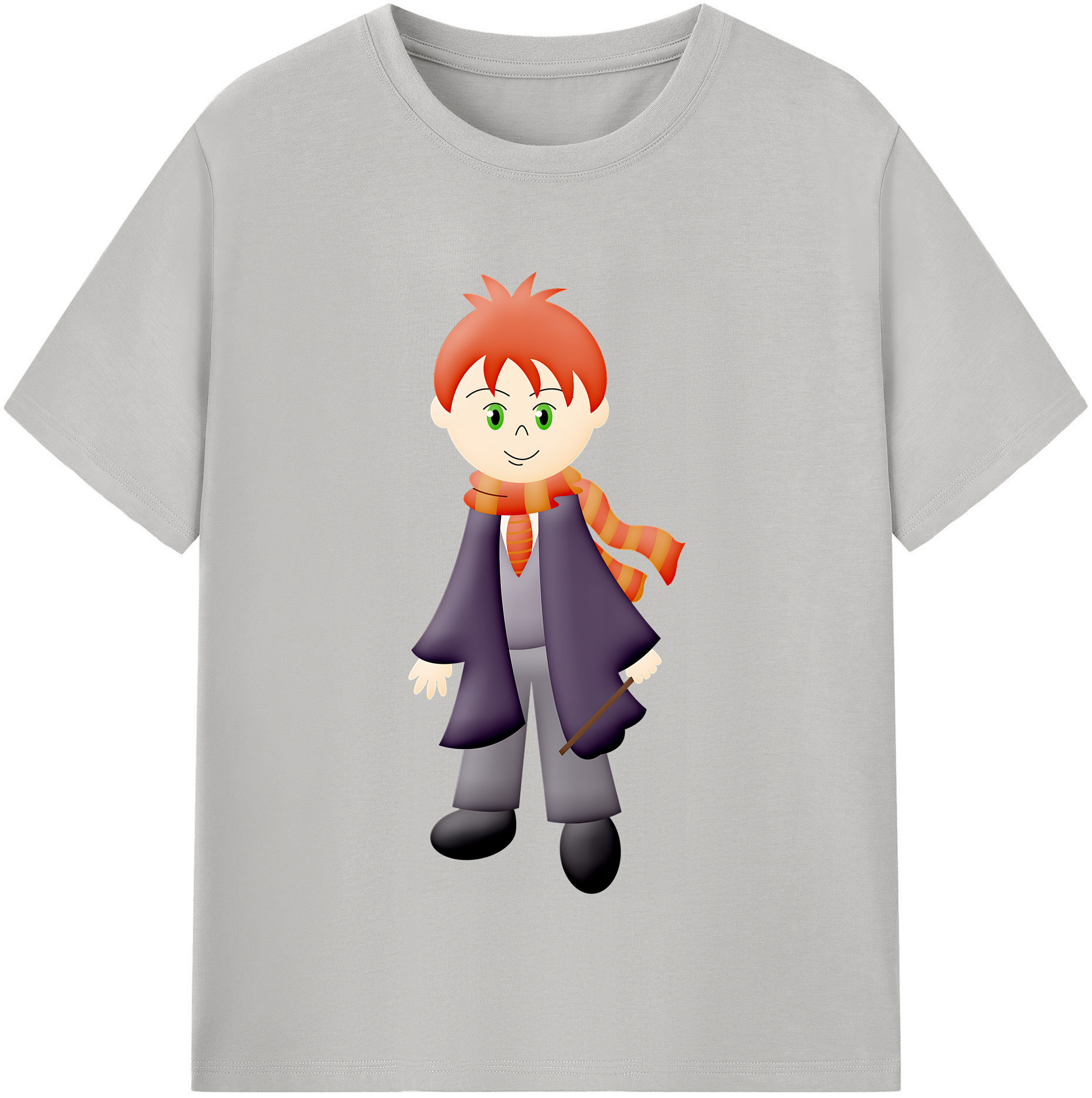 （画像用） Harry Potter ハリー・ポッターシリーズ 綿100％半袖Tシャツ（フロントプリント）