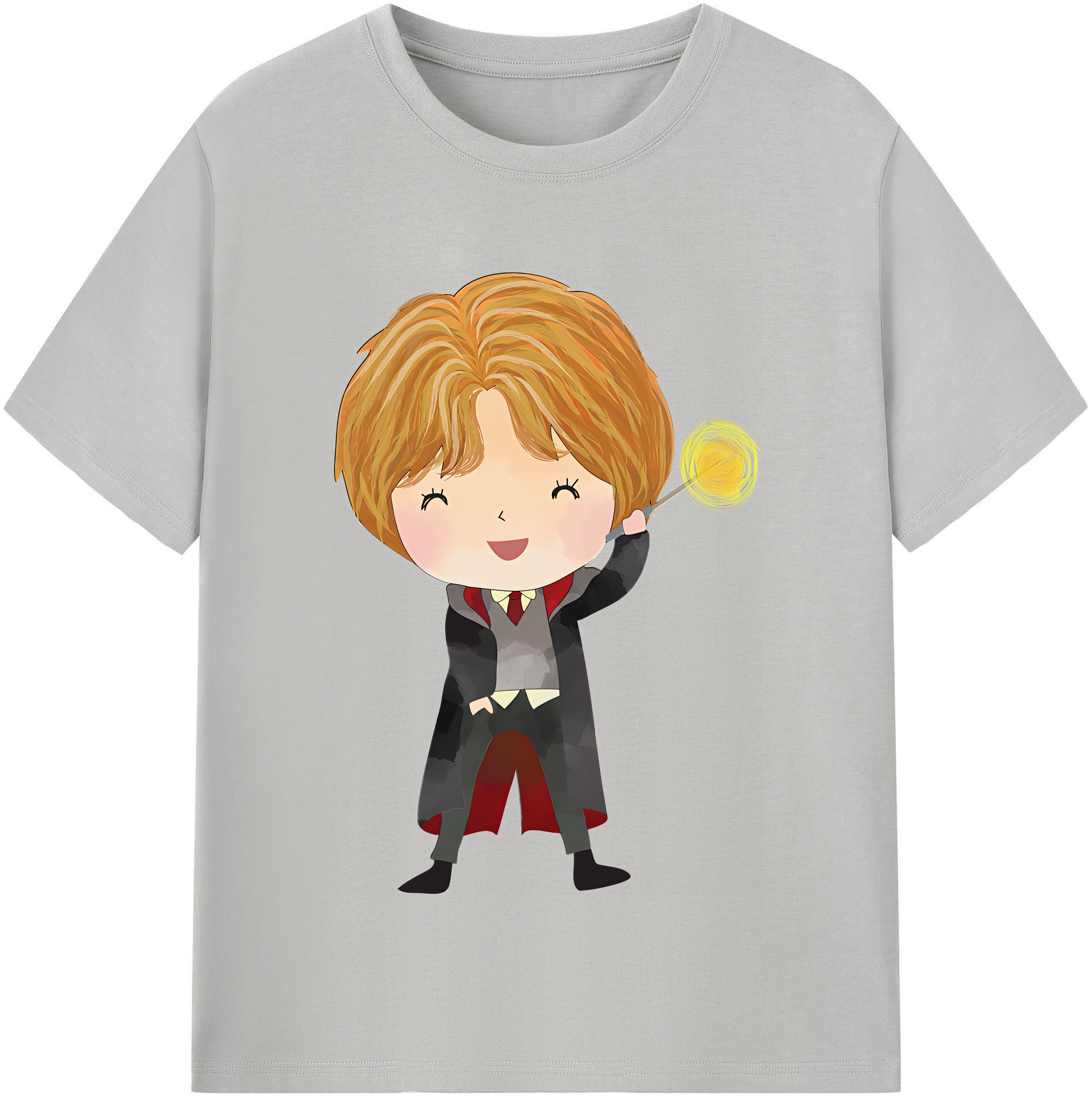 （画像用） Harry Potter ハリー・ポッターシリーズ 綿100％半袖Tシャツ（フロントプリント）