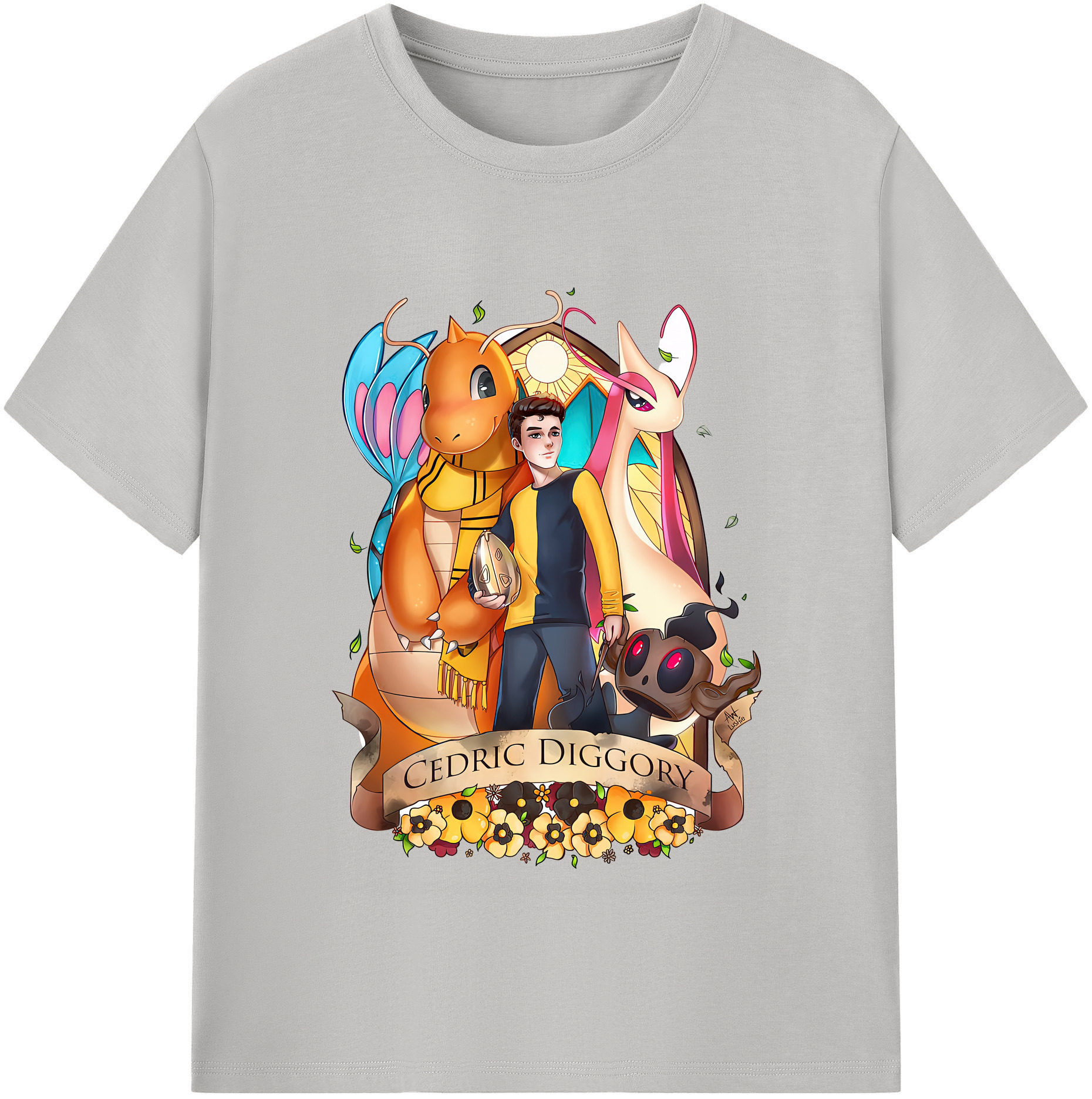 （画像用） Harry Potter ハリー・ポッターシリーズ 綿100％半袖Tシャツ（フロントプリント）