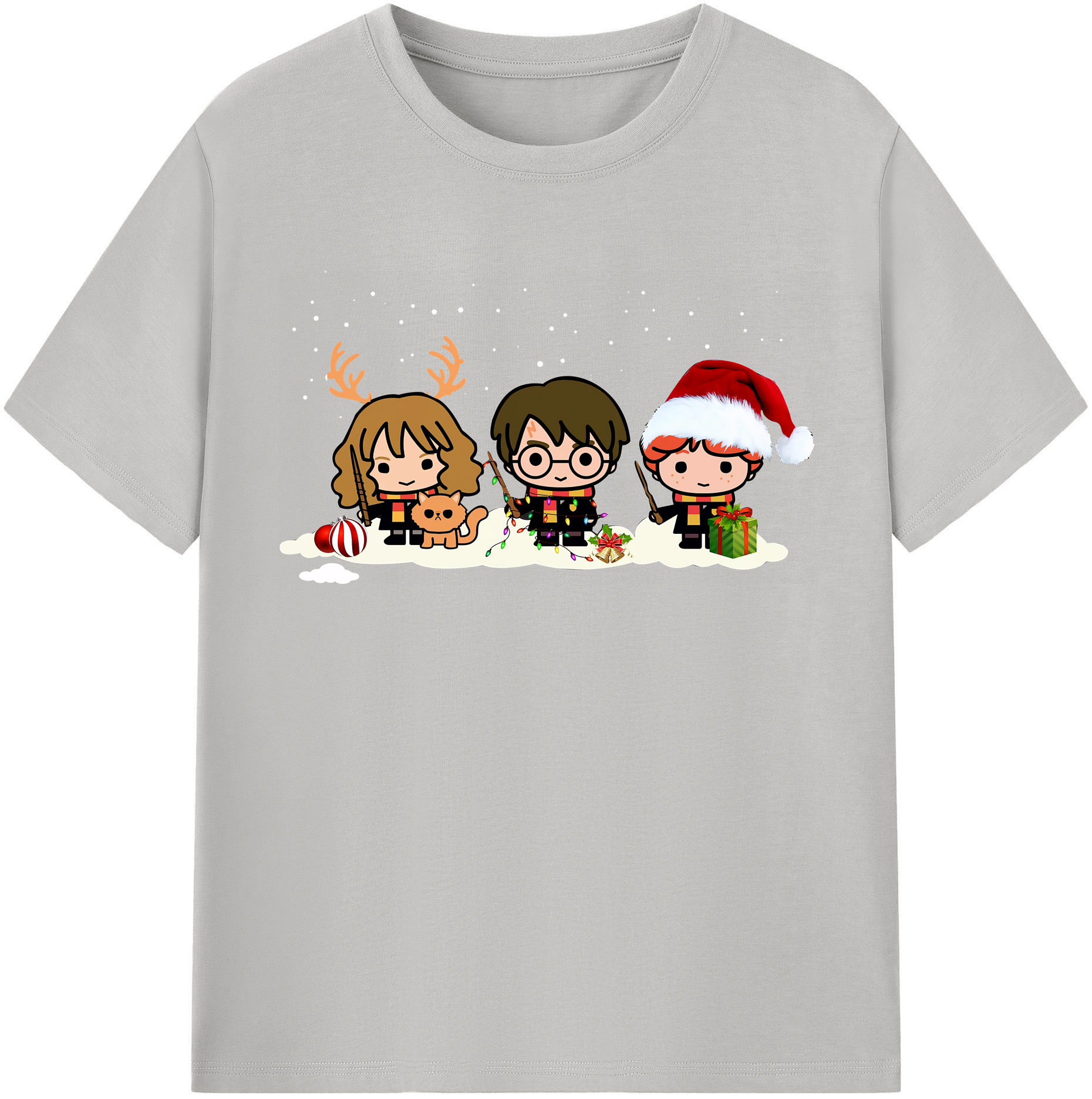 （画像用） Harry Potter ハリー・ポッターシリーズ 綿100％半袖Tシャツ（フロントプリント）