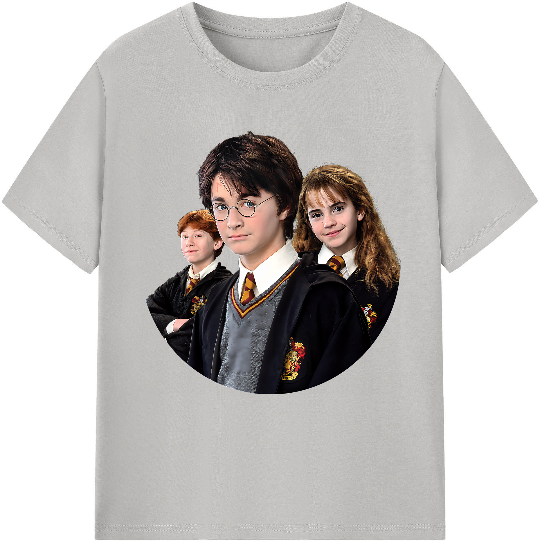 （画像用） Harry Potter ハリー・ポッターシリーズ 綿100％半袖Tシャツ（フロントプリント）