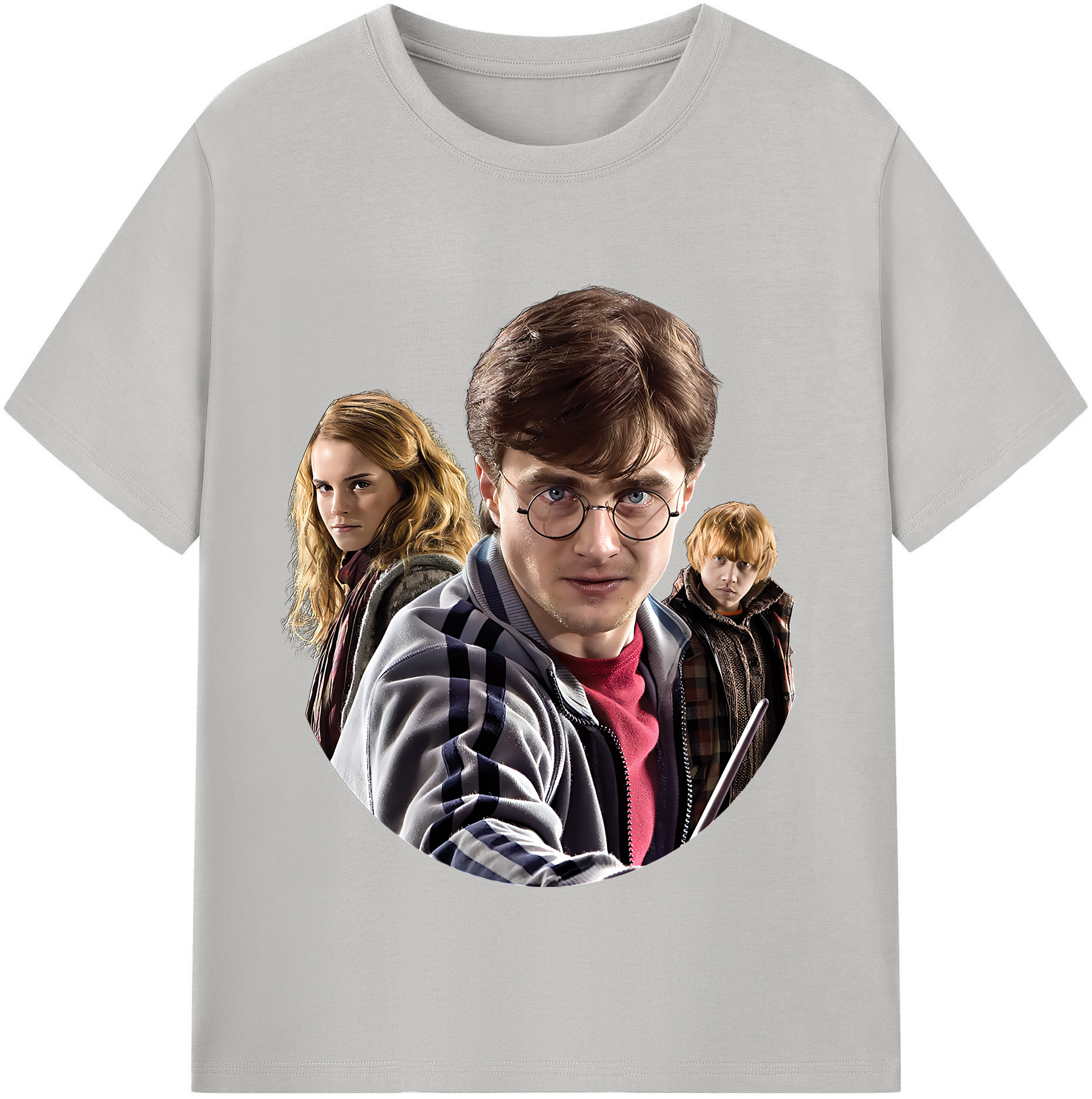 （画像用） Harry Potter ハリー・ポッターシリーズ 綿100％半袖Tシャツ（フロントプリント）