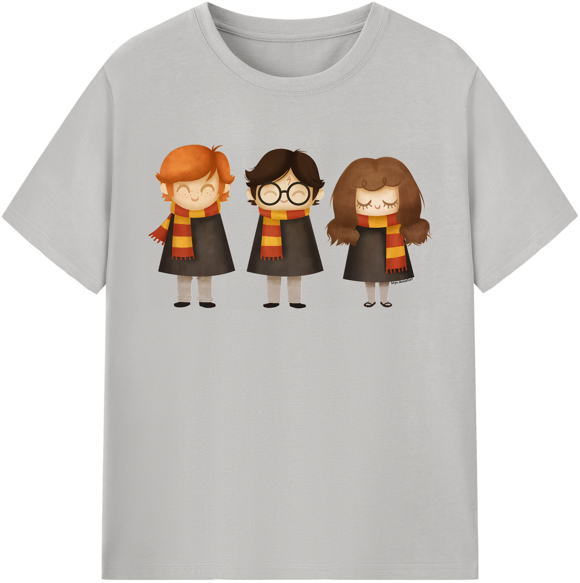 （画像用） Harry Potter ハリー・ポッターシリーズ 綿100％半袖Tシャツ（フロントプリント）