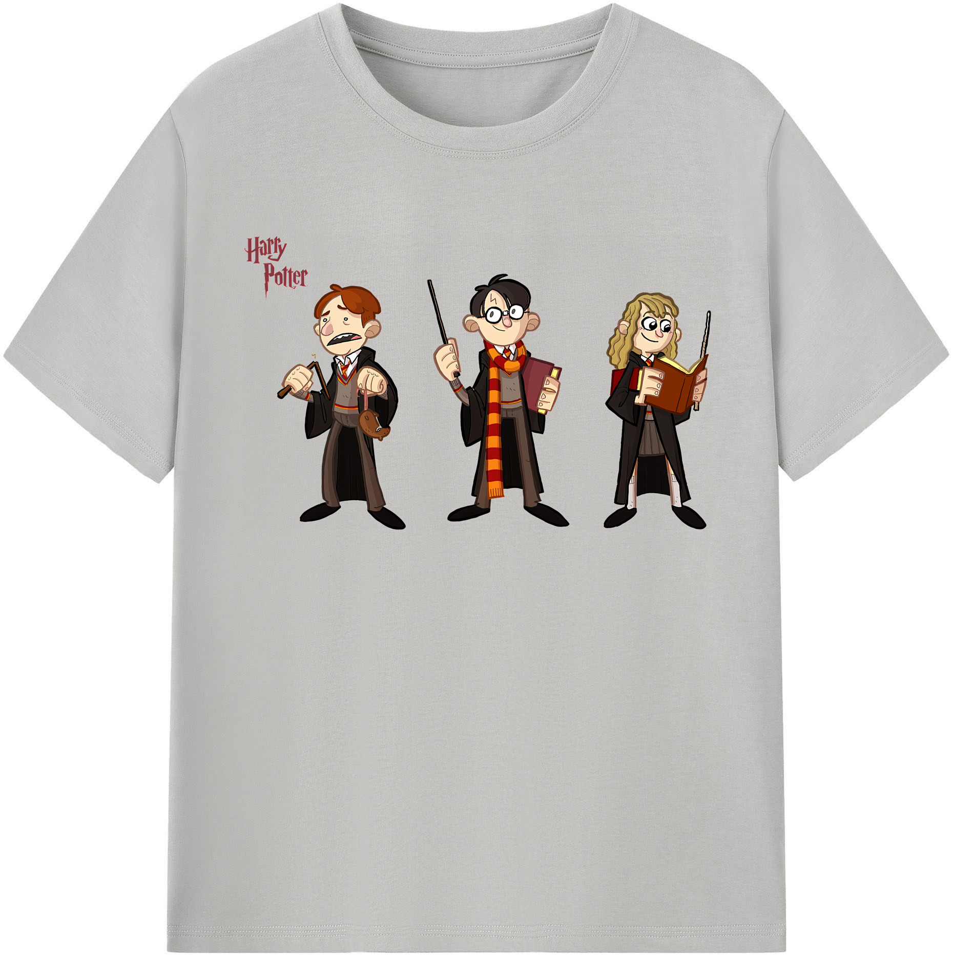 （画像用） Harry Potter ハリー・ポッターシリーズ 綿100％半袖Tシャツ（フロントプリント）