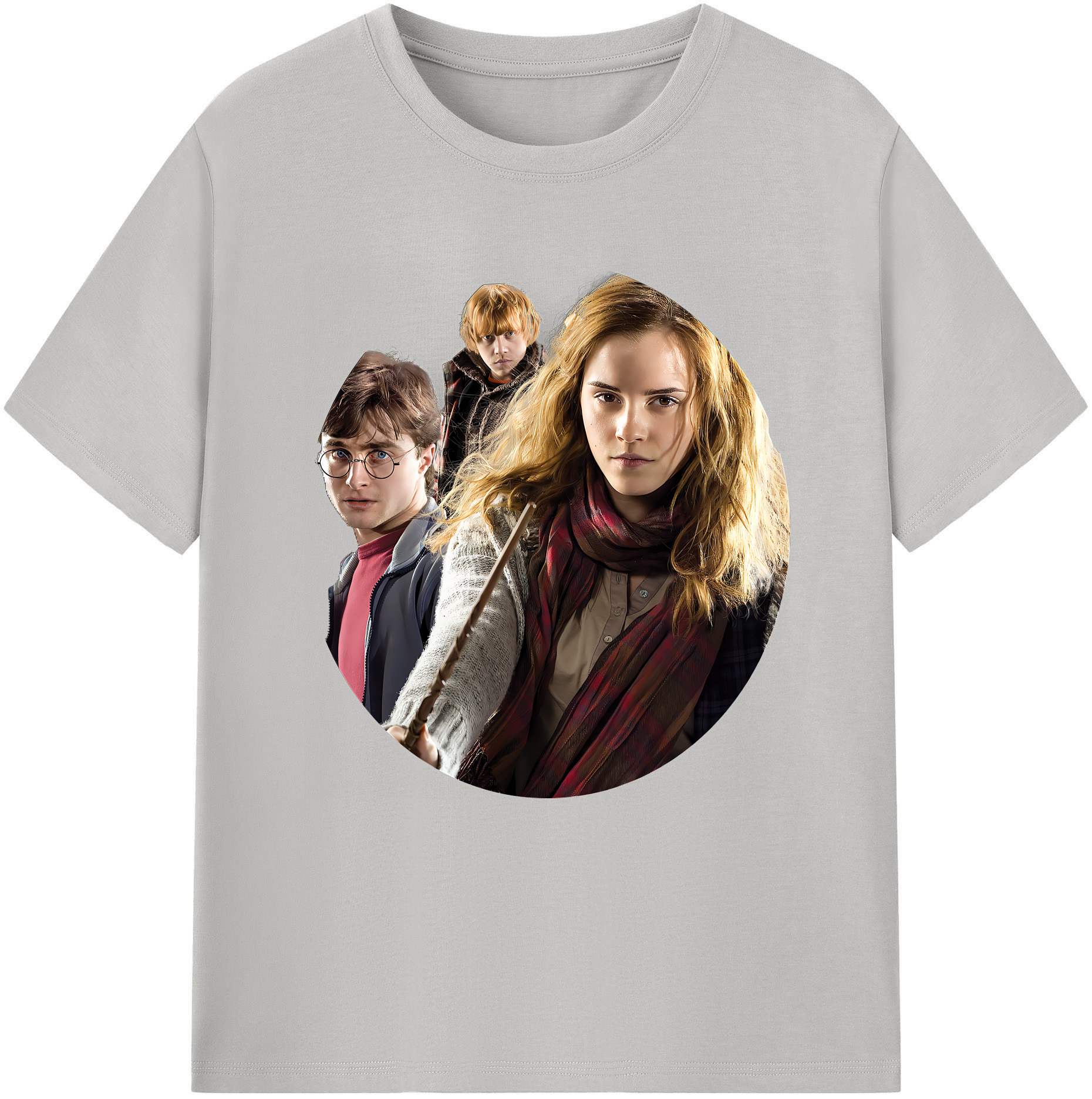 （画像用） Harry Potter ハリー・ポッターシリーズ 綿100％半袖Tシャツ（フロントプリント）