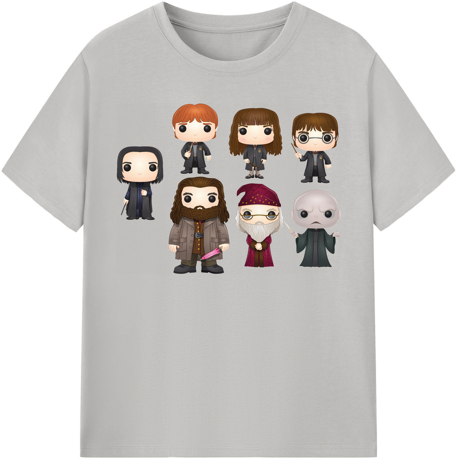 （画像用） Harry Potter ハリー・ポッターシリーズ 綿100％半袖Tシャツ（フロントプリント）