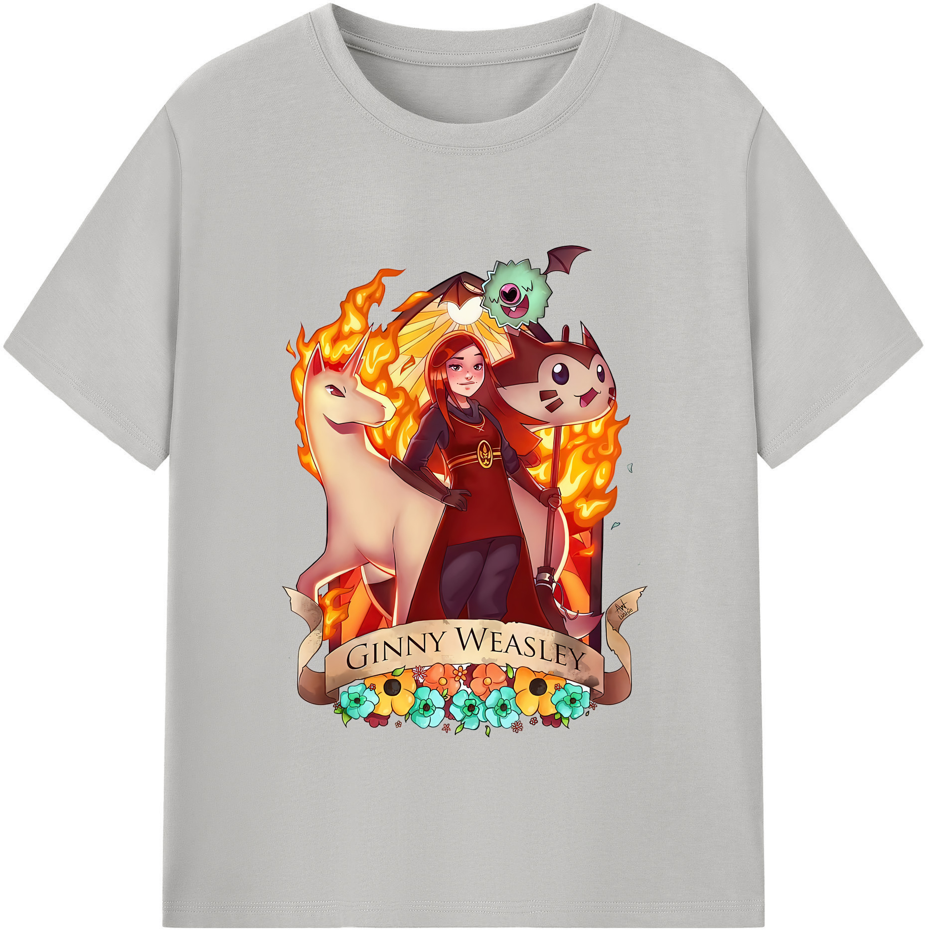 （画像用） Harry Potter ハリー・ポッターシリーズ 綿100％半袖Tシャツ（フロントプリント）