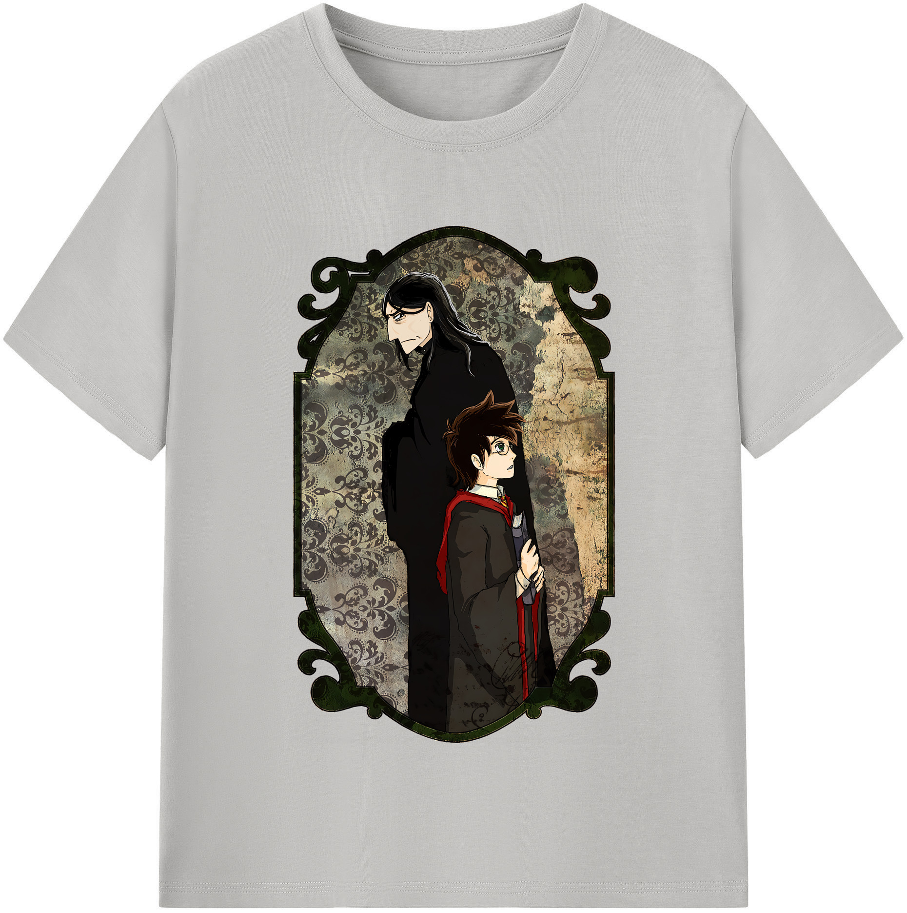 （画像用） Harry Potter ハリー・ポッターシリーズ 綿100％半袖Tシャツ（フロントプリント）