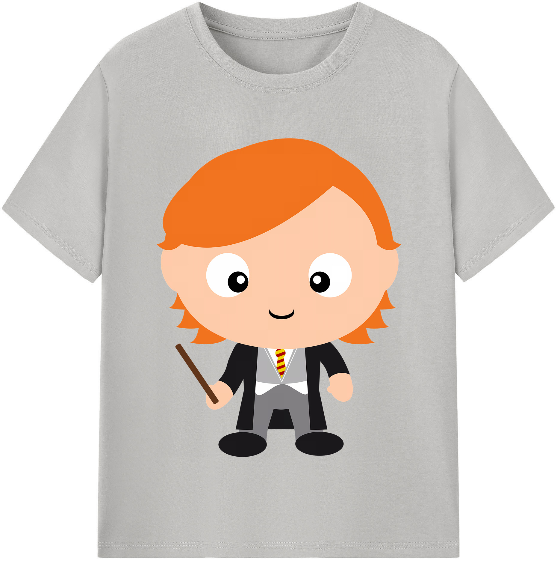 （画像用） Harry Potter ハリー・ポッターシリーズ 綿100％半袖Tシャツ（フロントプリント）
