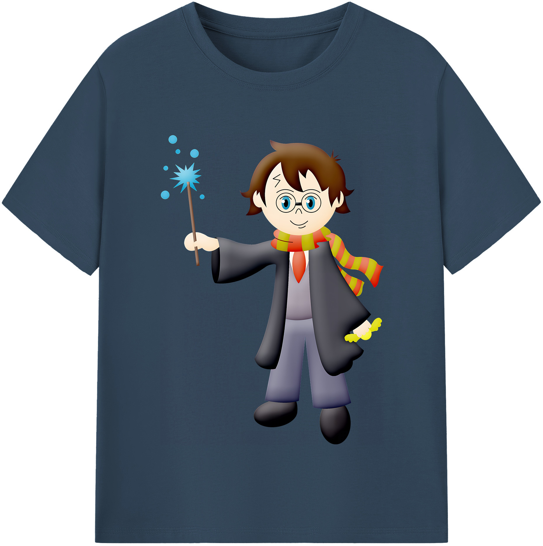 （画像用） Harry Potter ハリー・ポッターシリーズ 綿100％半袖Tシャツ（フロントプリント）