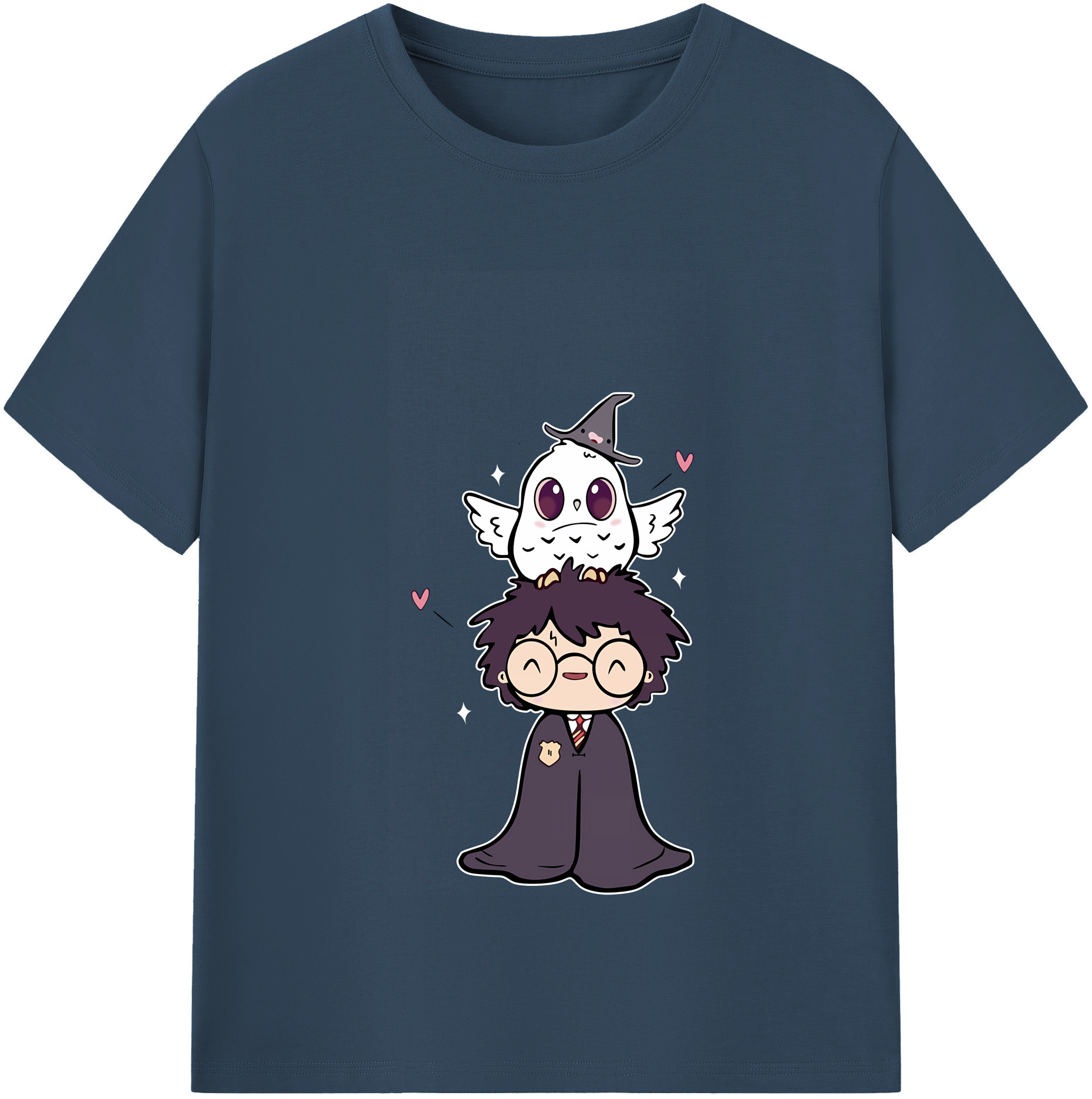 （画像用） Harry Potter ハリー・ポッターシリーズ 綿100％半袖Tシャツ（フロントプリント）
