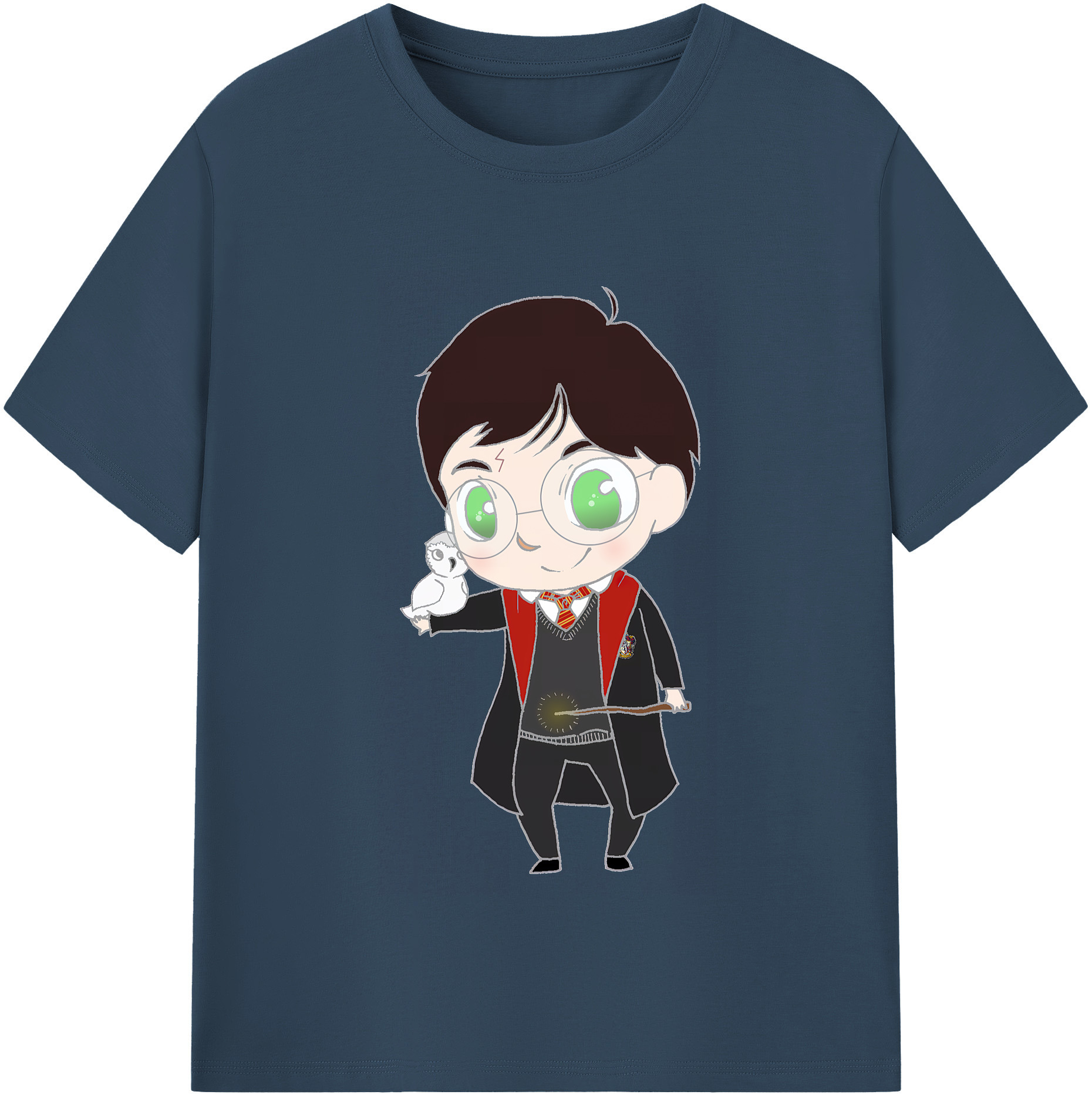 （画像用） Harry Potter ハリー・ポッターシリーズ 綿100％半袖Tシャツ（フロントプリント）