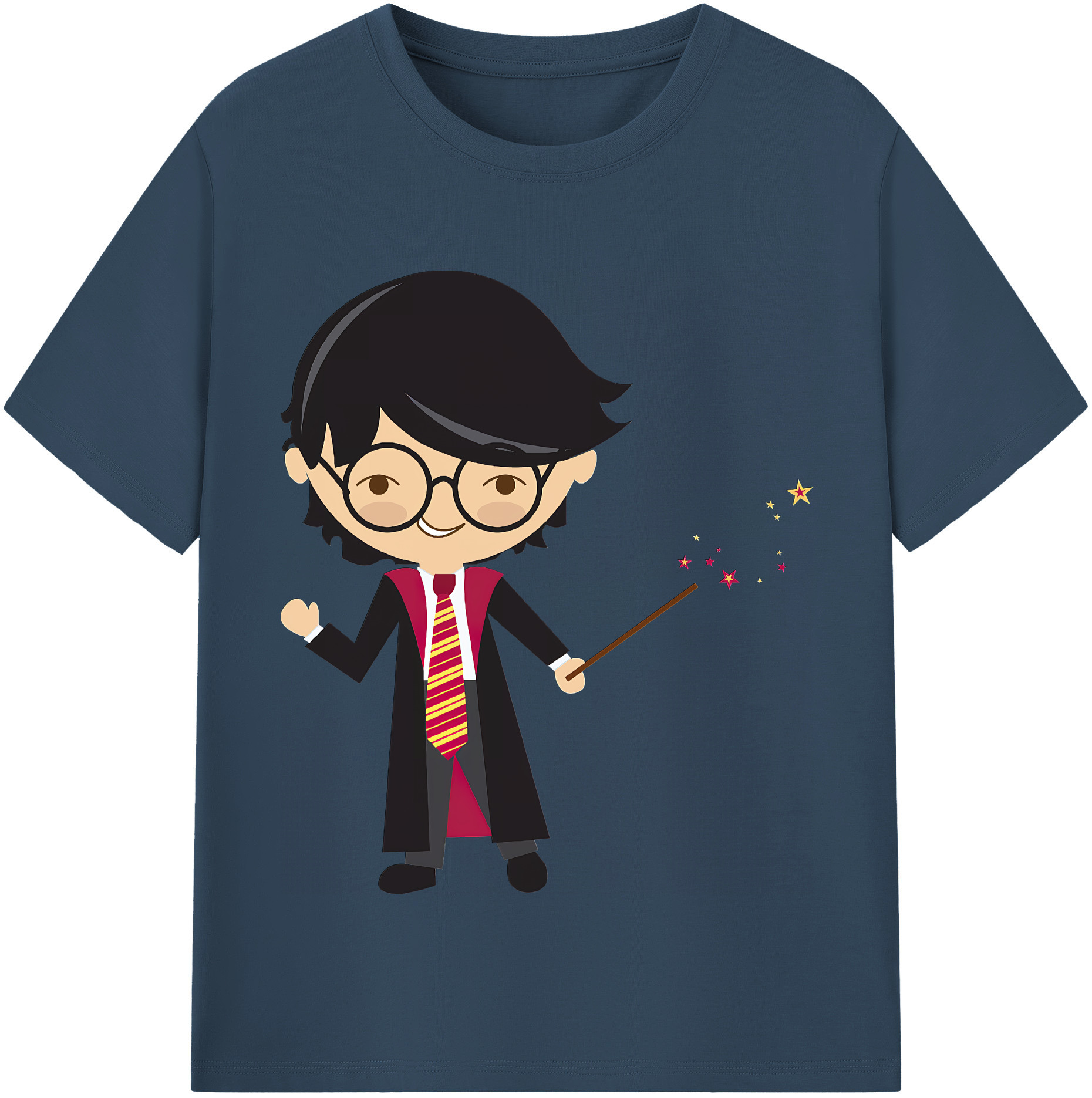 （画像用） Harry Potter ハリー・ポッターシリーズ 綿100％半袖Tシャツ（フロントプリント）
