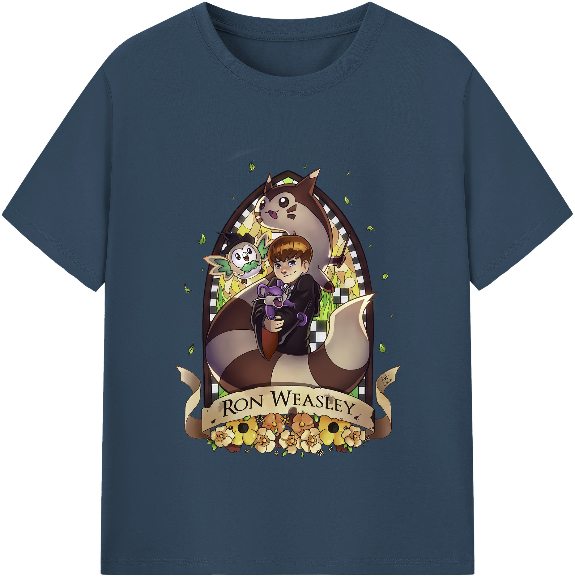 （画像用） Harry Potter ハリー・ポッターシリーズ 綿100％半袖Tシャツ（フロントプリント）