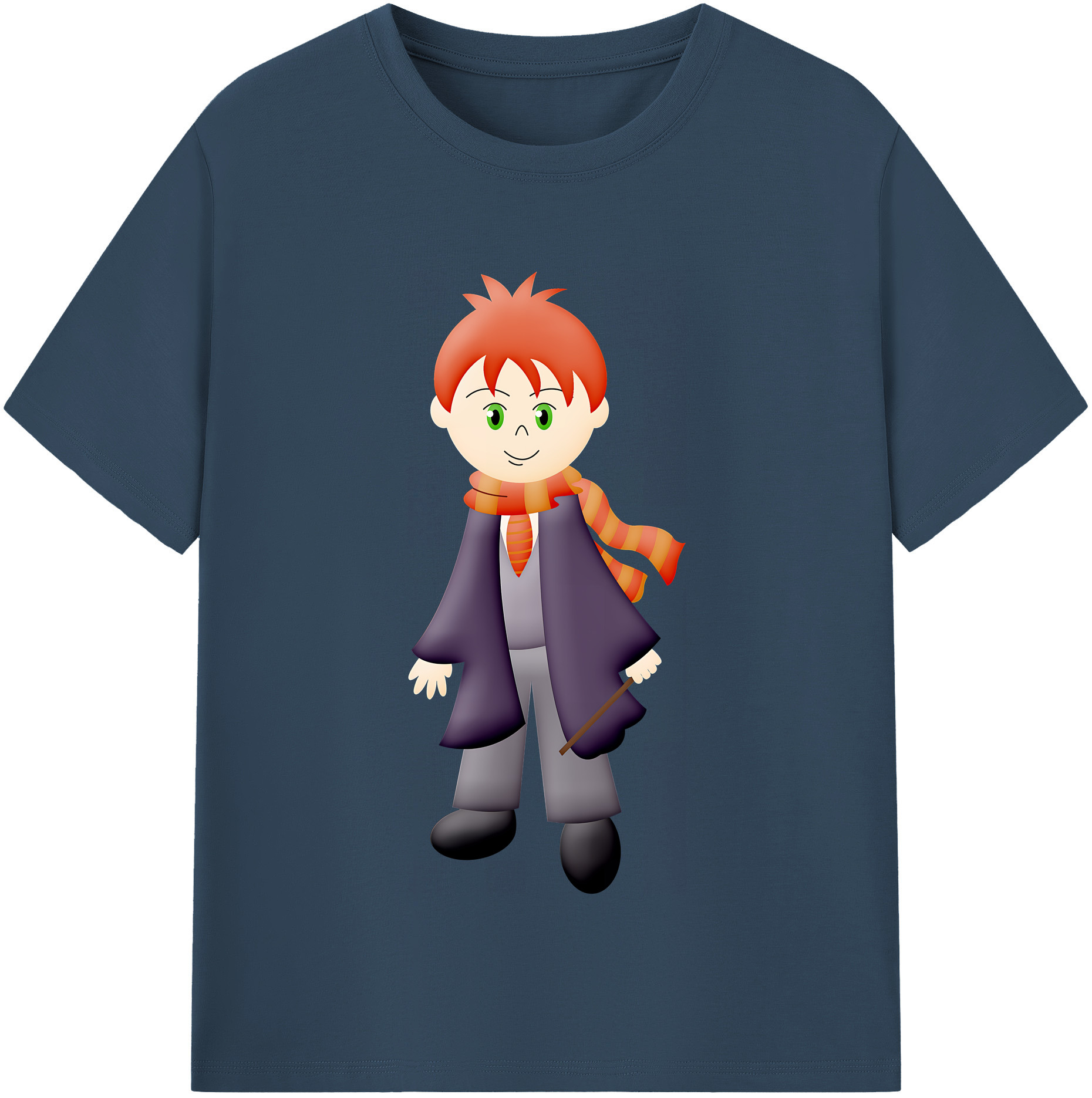 （画像用） Harry Potter ハリー・ポッターシリーズ 綿100％半袖Tシャツ（フロントプリント）