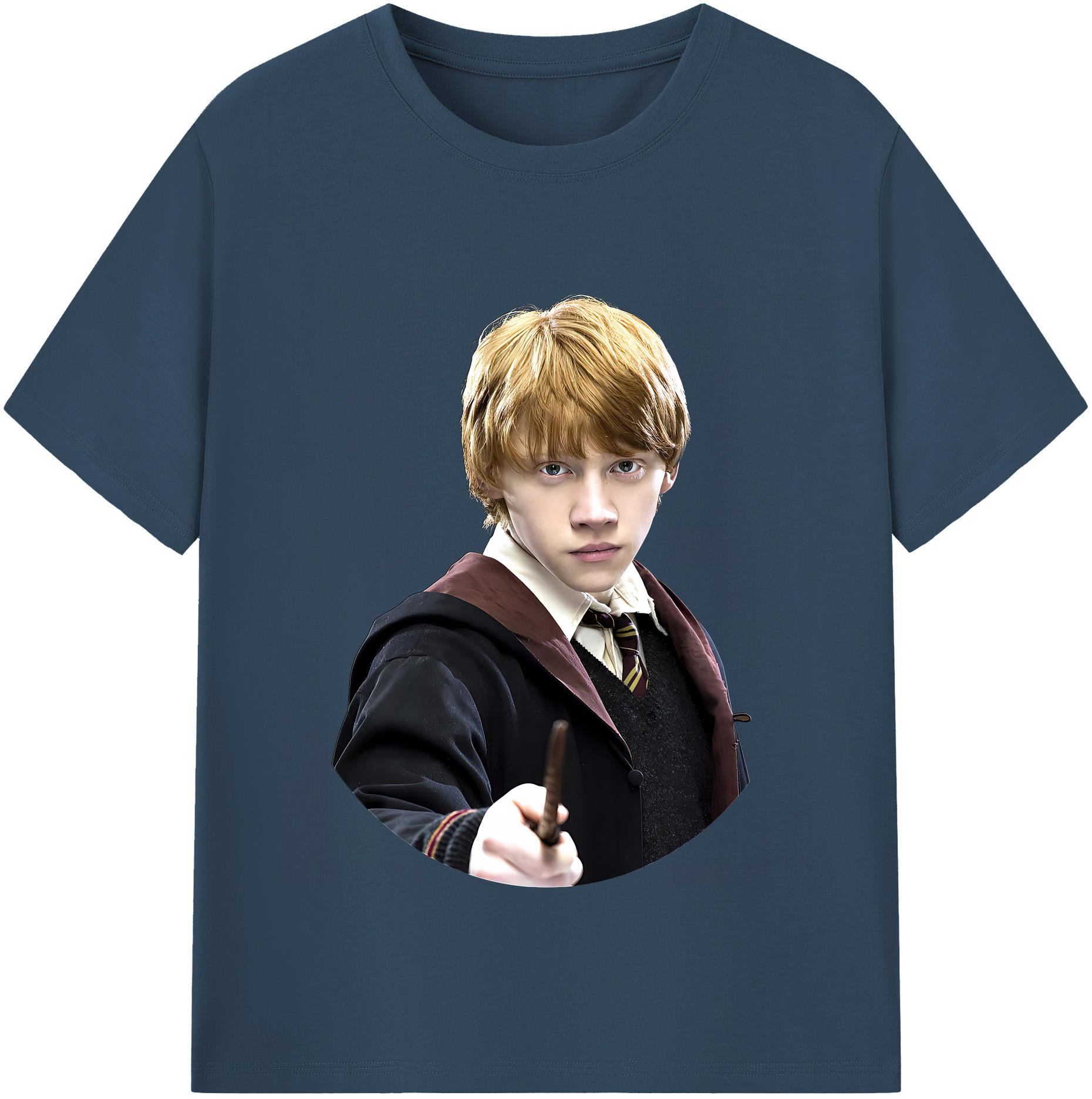 （画像用） Harry Potter ハリー・ポッターシリーズ 綿100％半袖Tシャツ（フロントプリント）