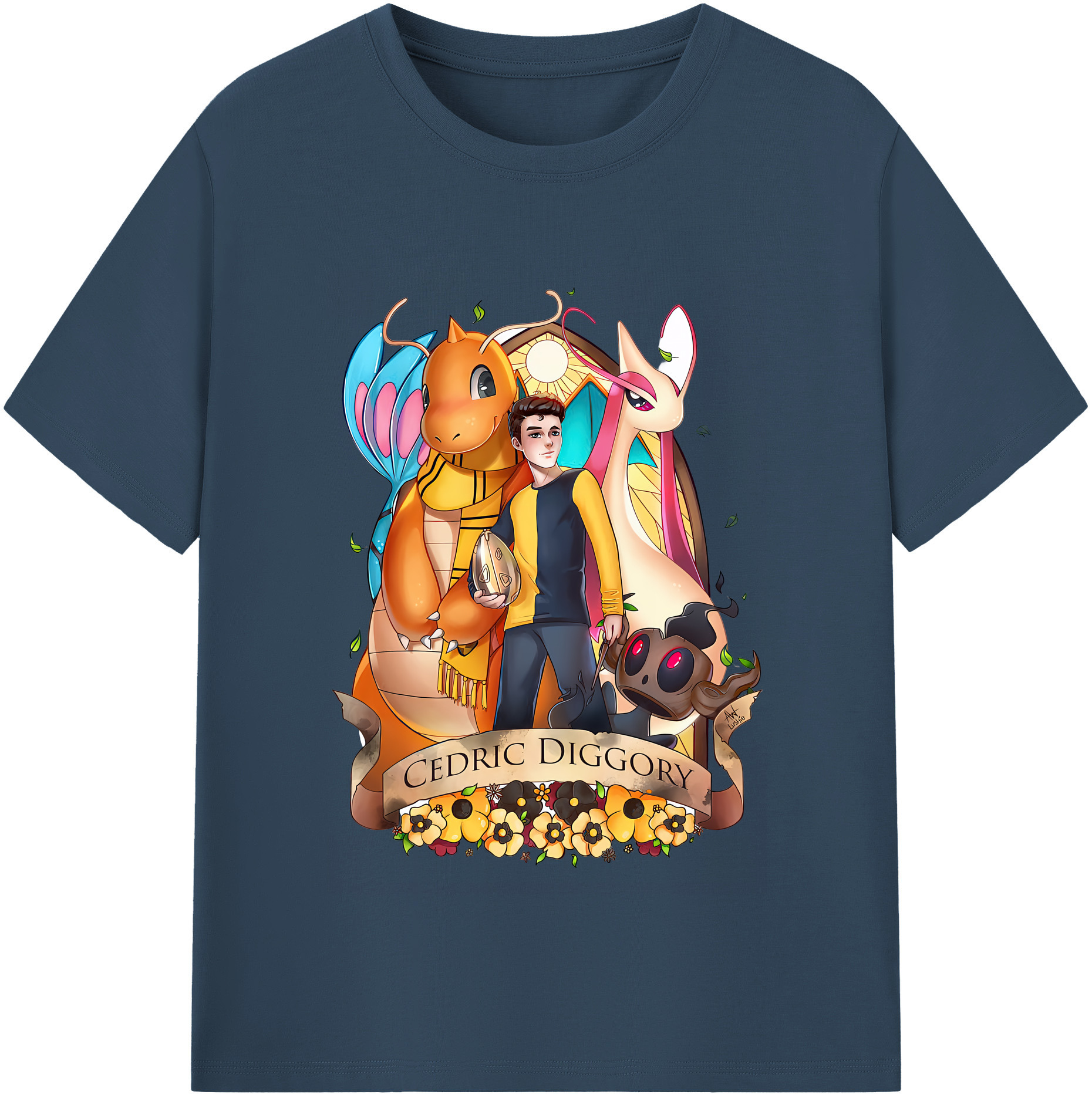 （画像用） Harry Potter ハリー・ポッターシリーズ 綿100％半袖Tシャツ（フロントプリント）
