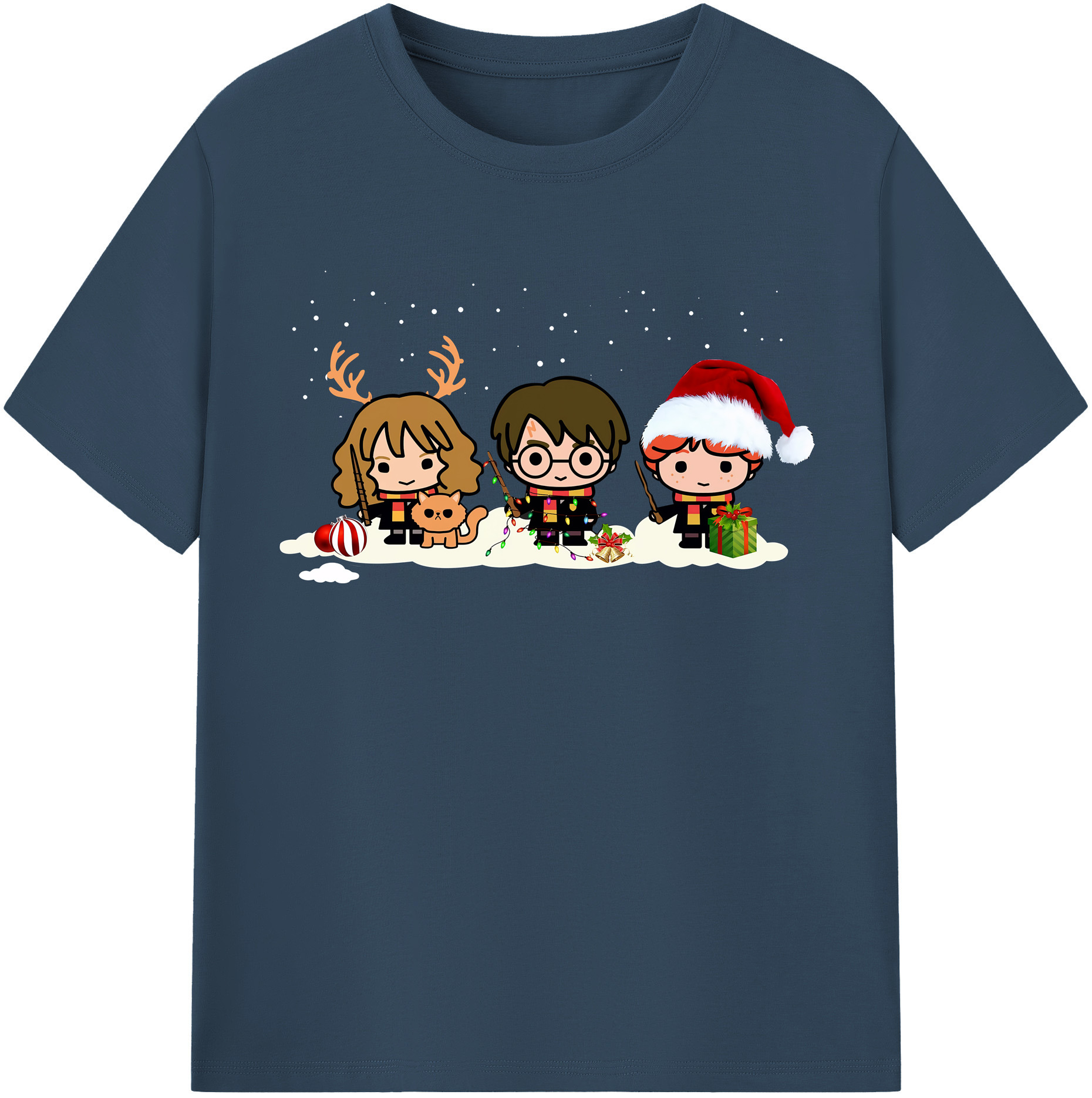 （画像用） Harry Potter ハリー・ポッターシリーズ 綿100％半袖Tシャツ（フロントプリント）