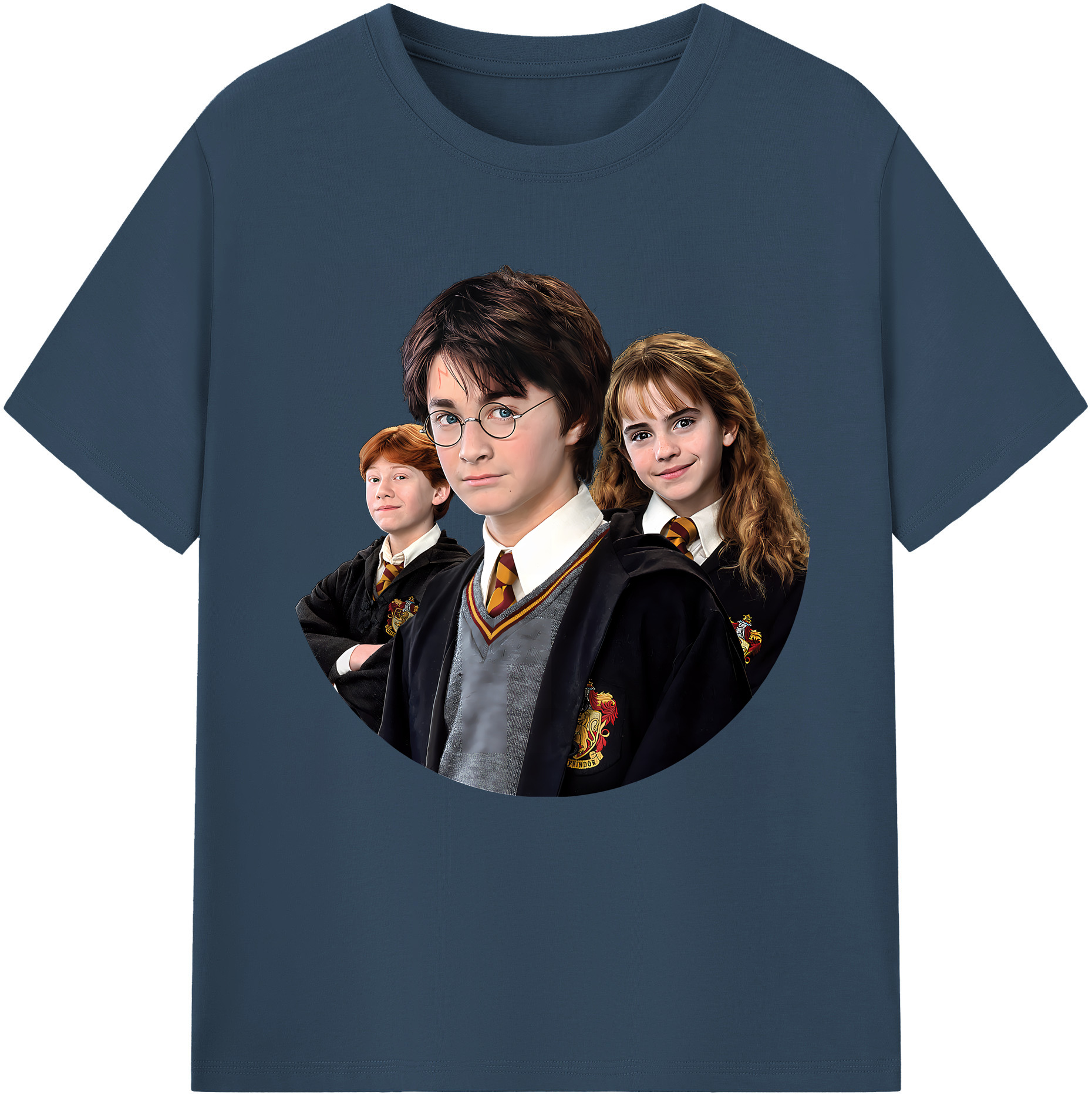 （画像用） Harry Potter ハリー・ポッターシリーズ 綿100％半袖Tシャツ（フロントプリント）