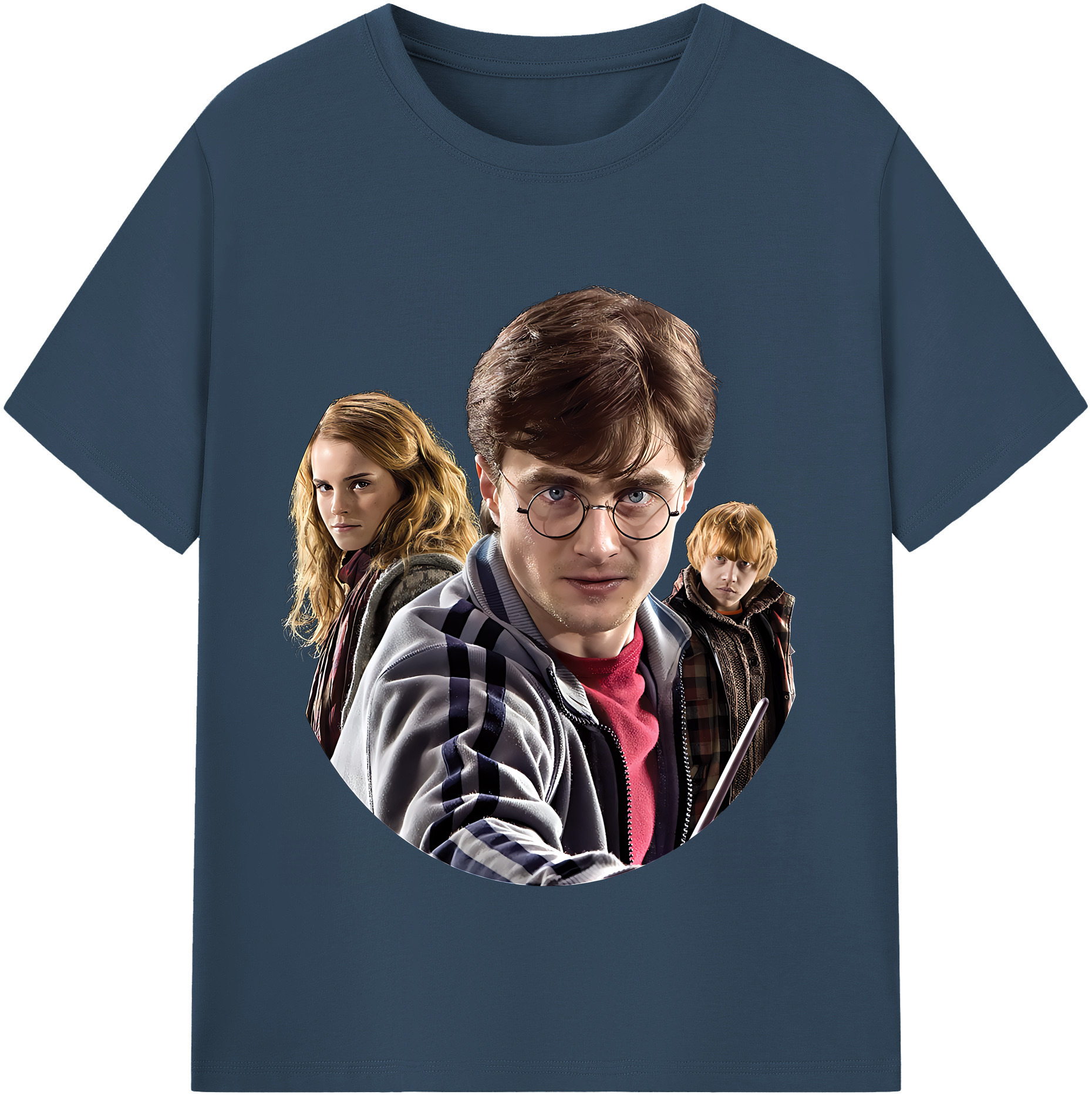 （画像用） Harry Potter ハリー・ポッターシリーズ 綿100％半袖Tシャツ（フロントプリント）