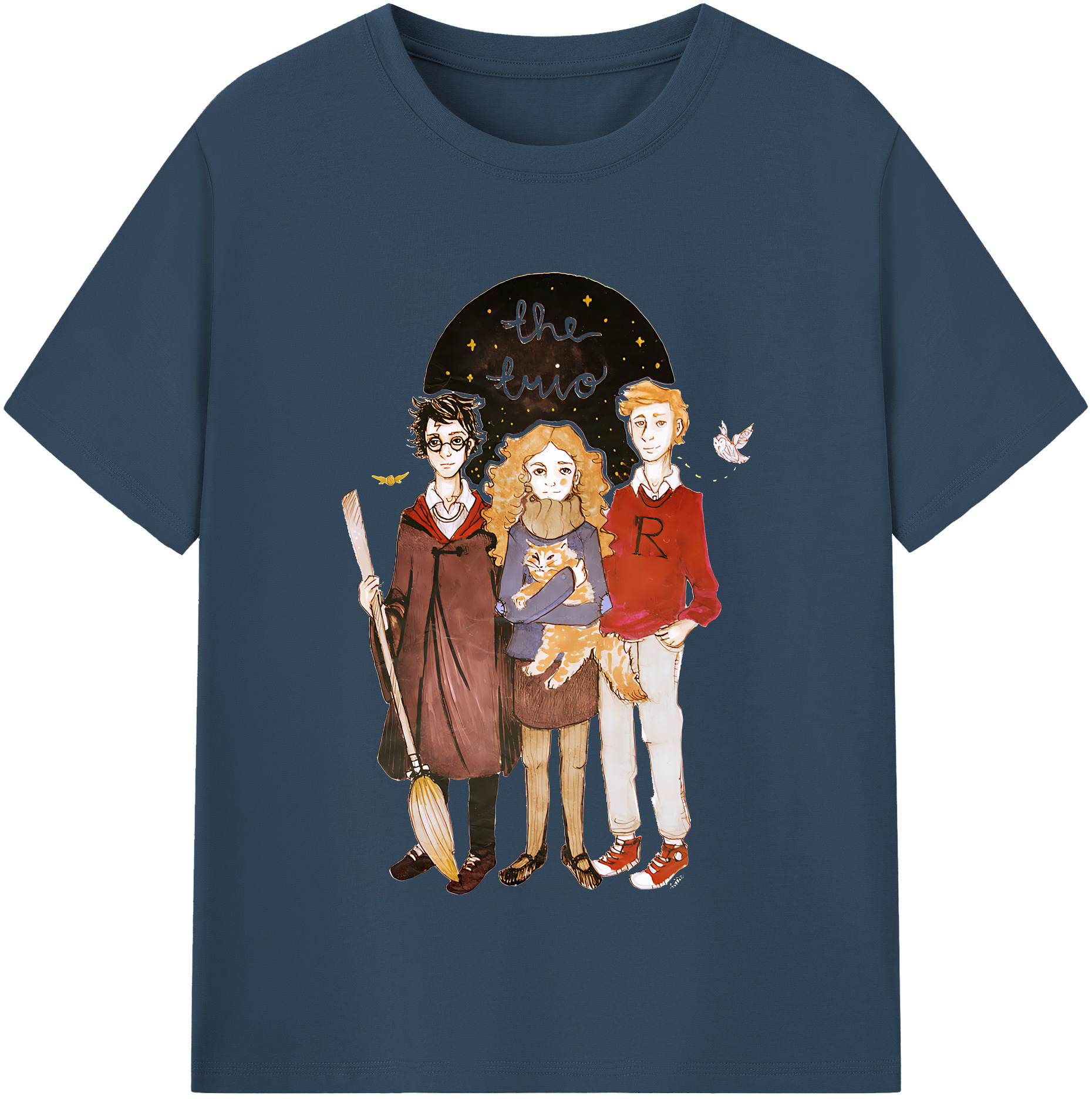 （画像用） Harry Potter ハリー・ポッターシリーズ 綿100％半袖Tシャツ（フロントプリント）