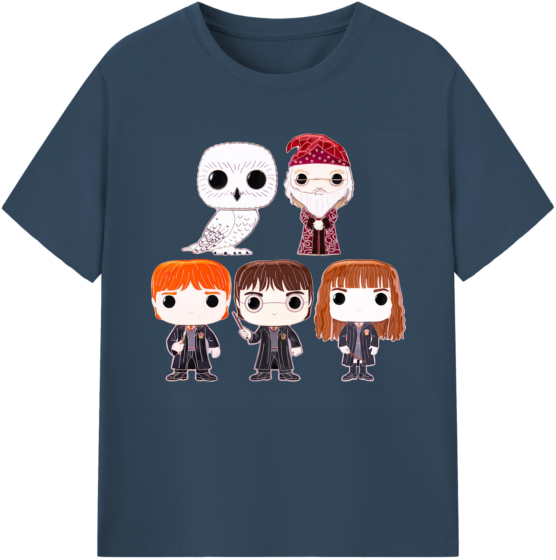 （画像用） Harry Potter ハリー・ポッターシリーズ 綿100％半袖Tシャツ（フロントプリント）