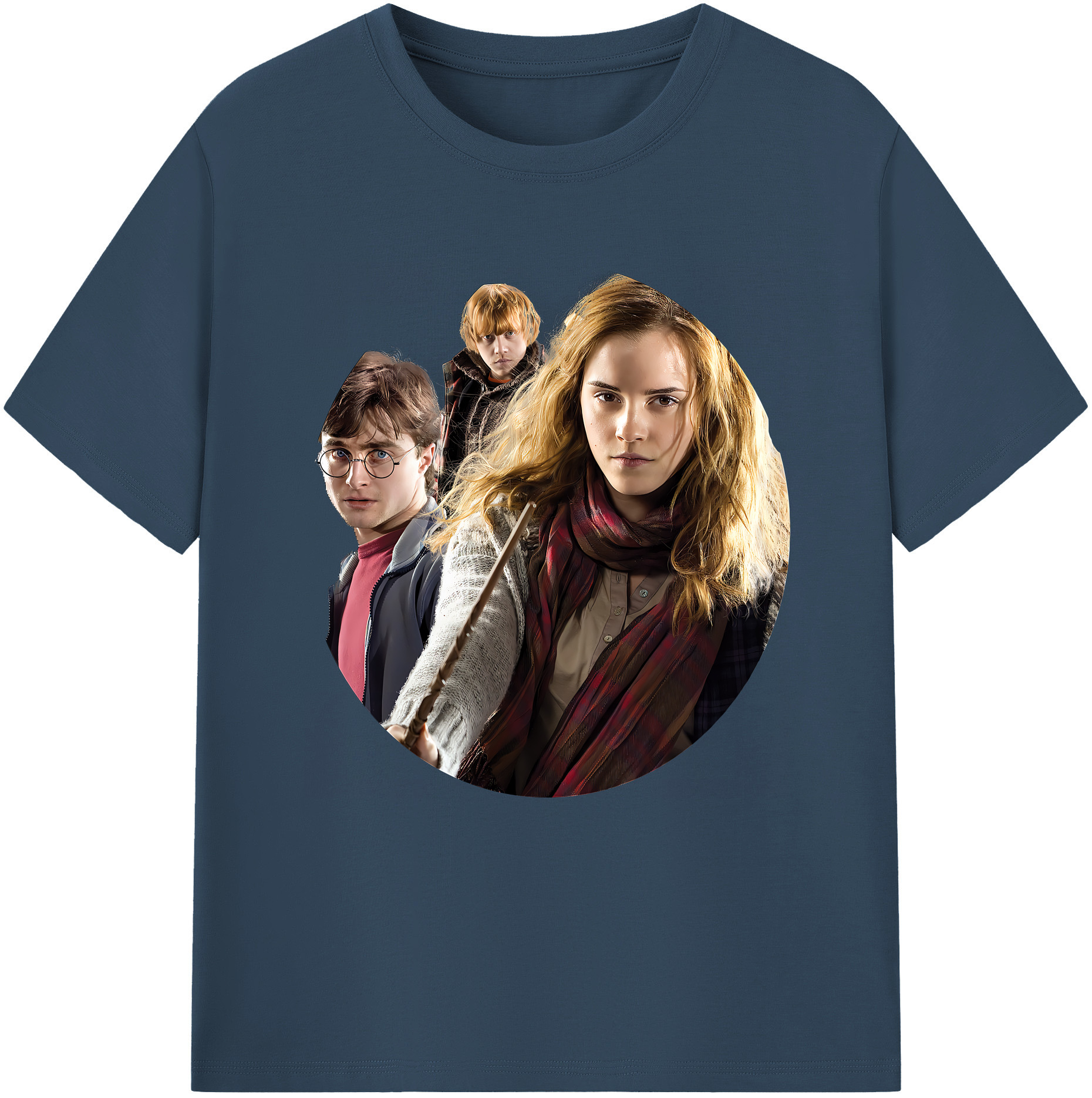 （画像用） Harry Potter ハリー・ポッターシリーズ 綿100％半袖Tシャツ（フロントプリント）