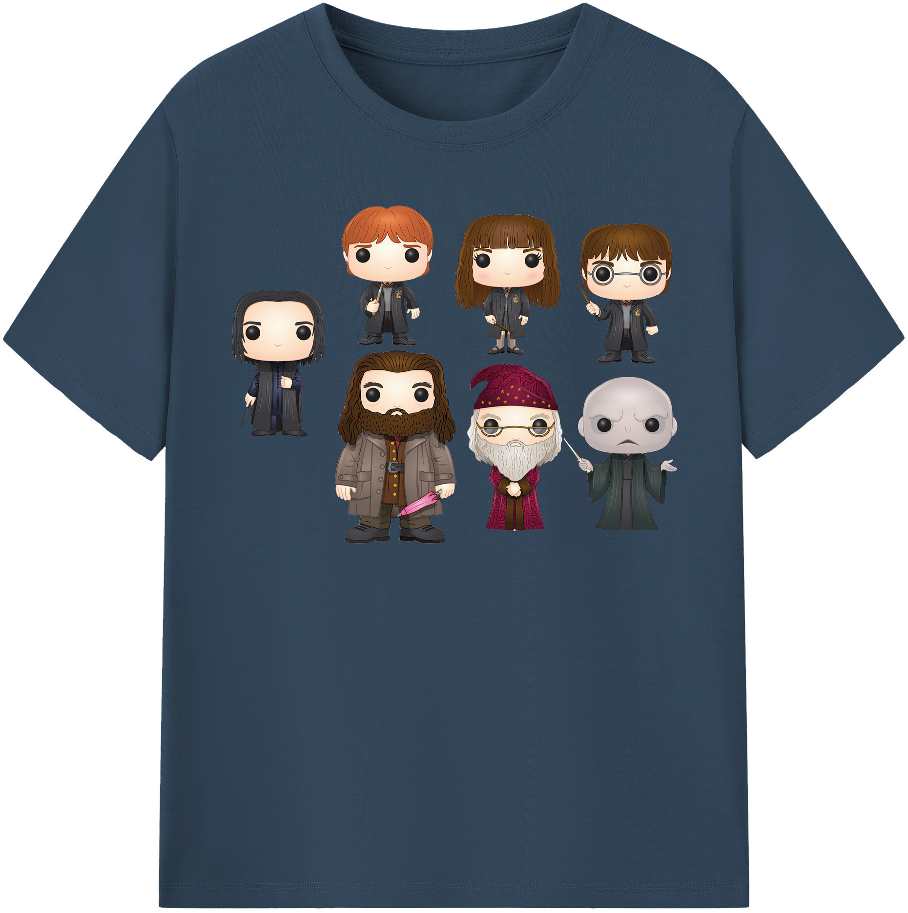 （画像用） Harry Potter ハリー・ポッターシリーズ 綿100％半袖Tシャツ（フロントプリント）