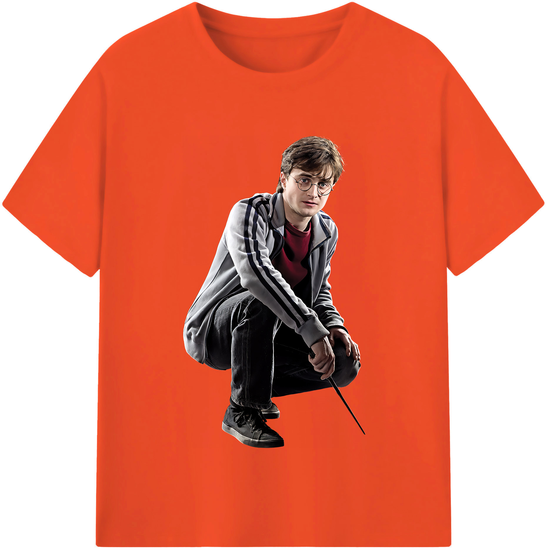 （画像用） Harry Potter ハリー・ポッターシリーズ 綿100％半袖Tシャツ（フロントプリント）